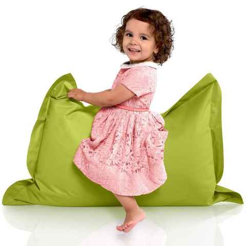 Green Bean Sitzsack BeBi (Kinder-Sitzsack 70x100cm & 70 Liter EPS-Perlen Füllung, - Indoor & Outdoor - Bean Bag Sitzkissen Bodenkissen), Sessel Riesensitzsack Liegekissen für Jungen & Mädchen