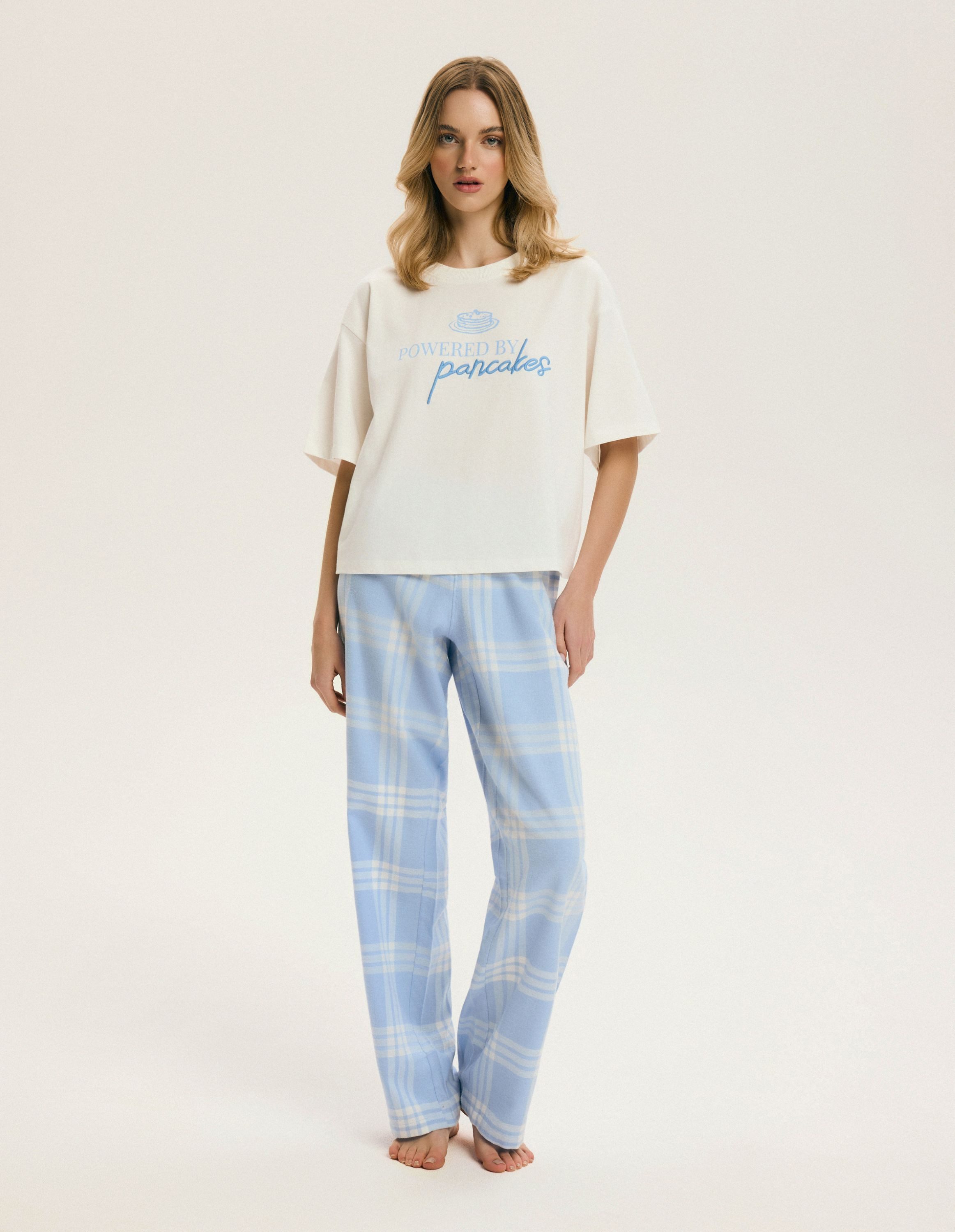 ESOTIQ Pyjama Pyjama Set Lazy Kurzarm Rundhals Baumwollmix Print bequem lässig (2 tlg)