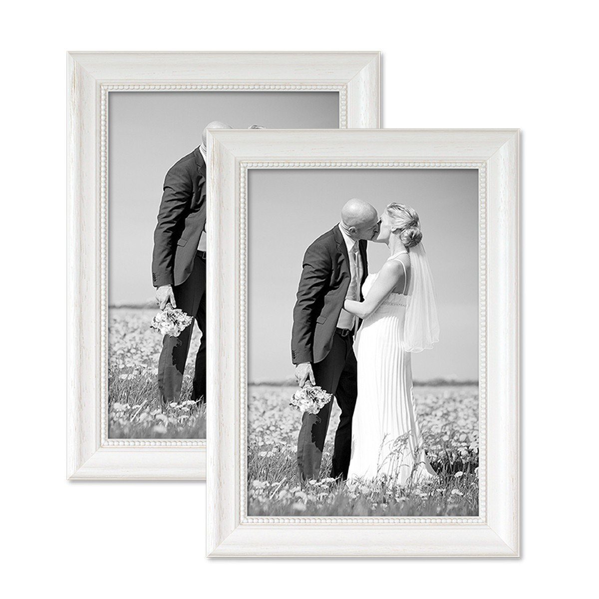 PHOTOLINI Bilderrahmen 2er Set im Shabby-Chic günstig online kaufen