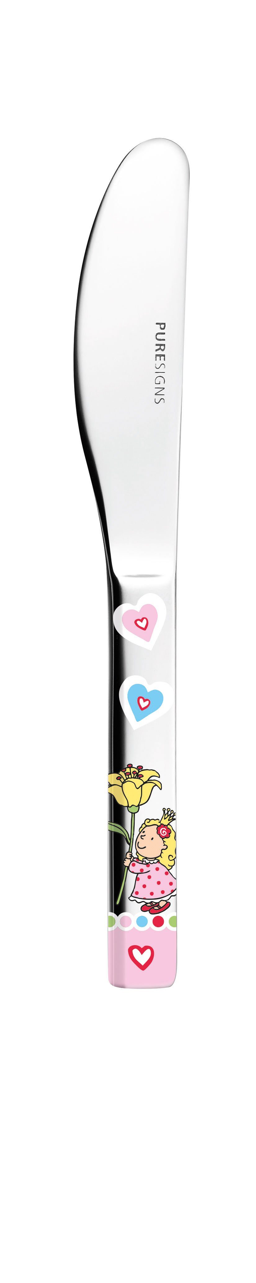 PURESIGNS Kinderbesteck NELIA (4-tlg), 1 Personen, Edelstahl 18/10, Plastikfreier Essgenuss für die Kleinen