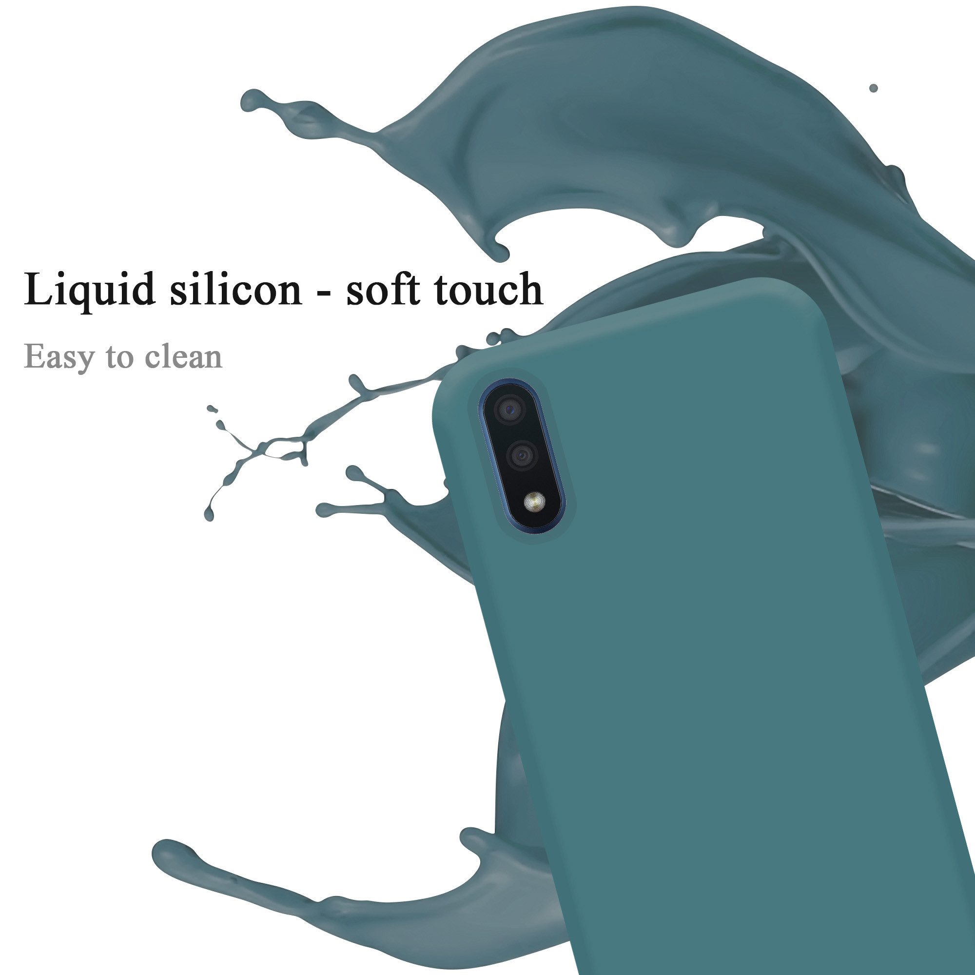 Cadorabo Handyhülle für Samsung Galaxy A01 Hülle Samsung Galaxy A01, Flexible Hülle TPU Silikon Schutzhülle Back Cover Case
