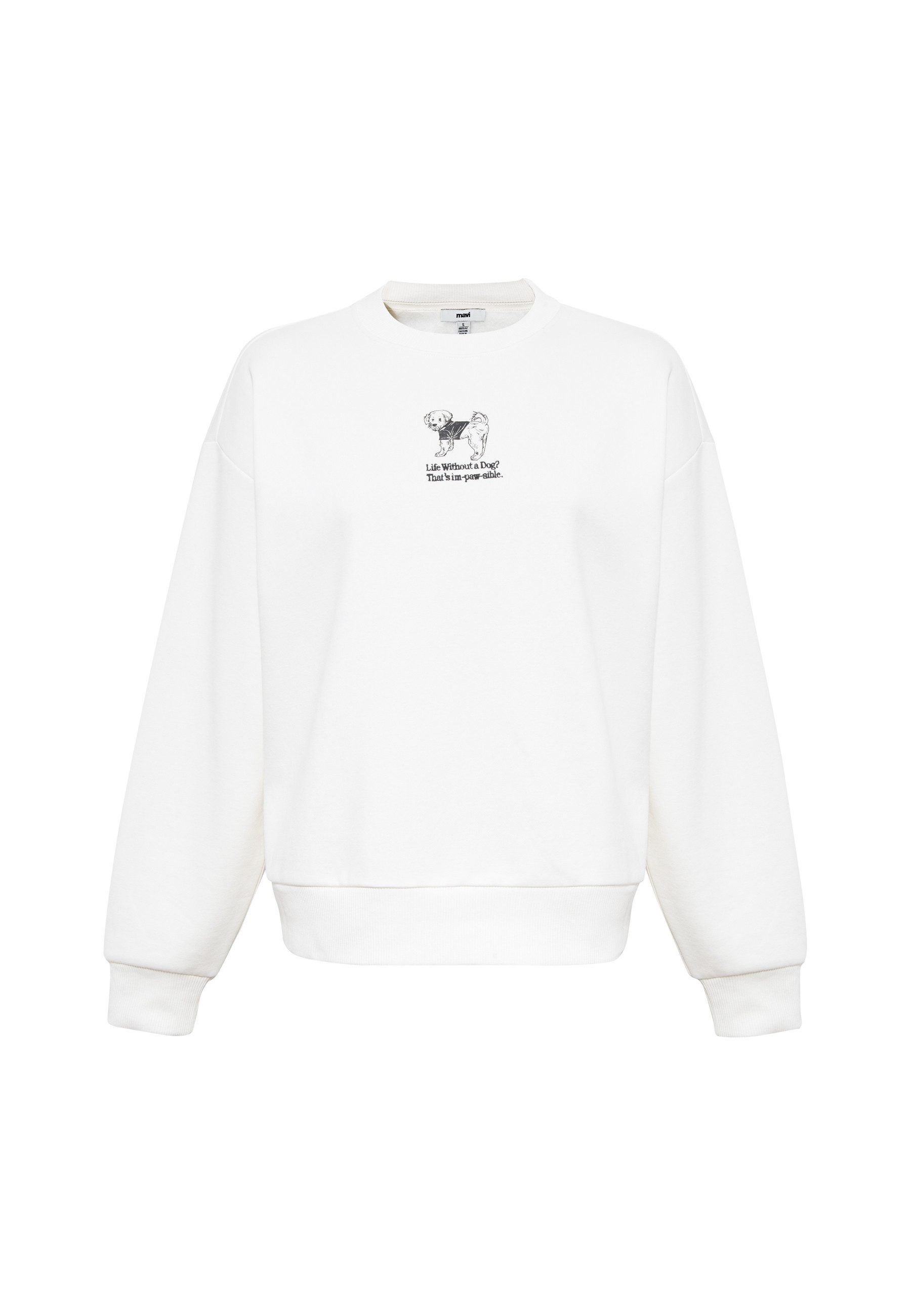 Rundhalspullover DOG PRINTED SWEATSHIRT