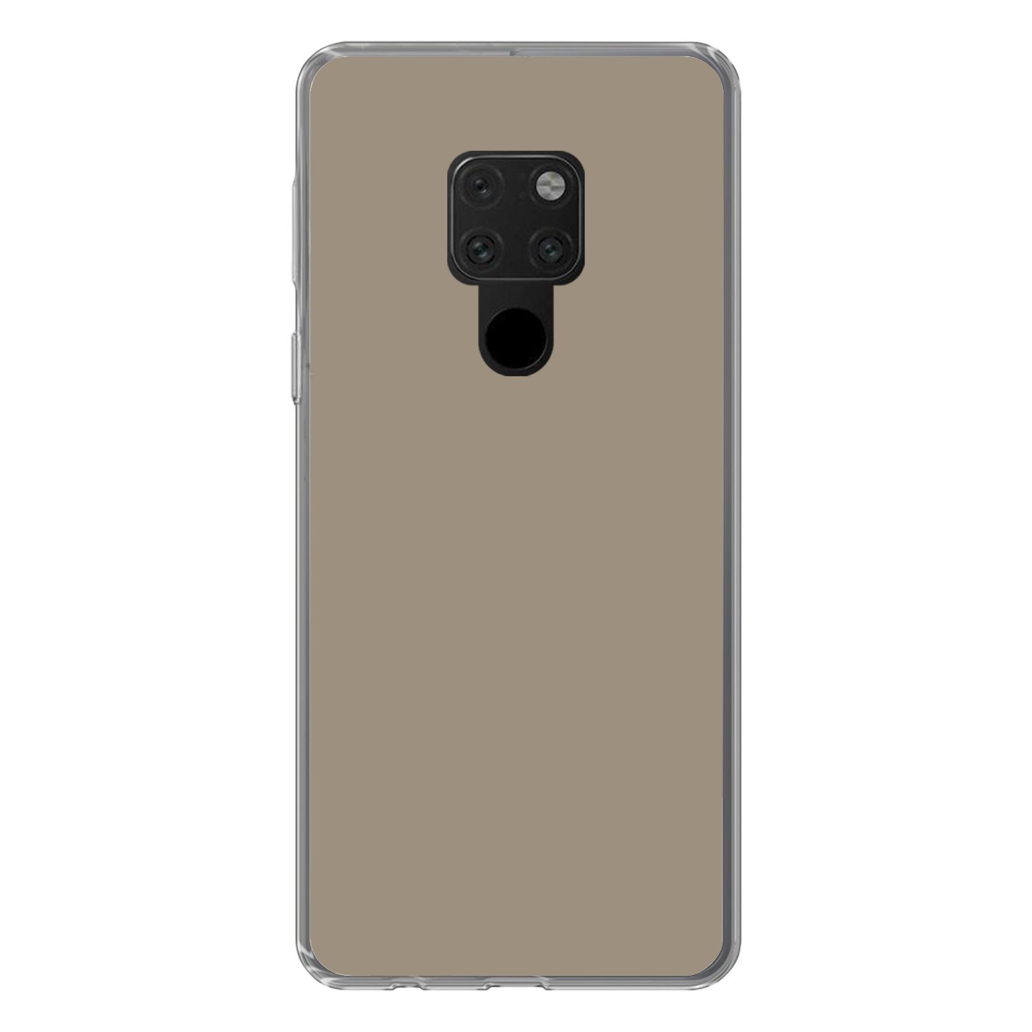 MuchoWow Handyhülle für Huawei P40 Lite Interieur - Farben - Beige, Handy Case, Silikon, Bumper Case Dünn
