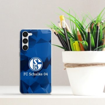DeinDesign Handyhülle Muster Schalke 04 Camo, Samsung Galaxy S23+ Silikon Hülle Bumper Case Handy Schutzhülle