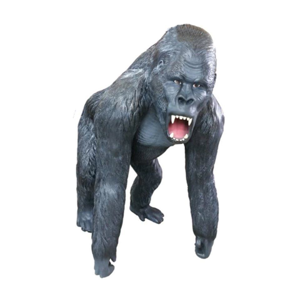 JVmoebel Skulptur Gorilla Dekorative Statue Lebensgroß Figur Figuren Garten Plastik Statuen 130cm
