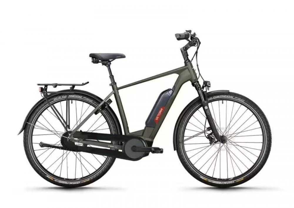 Victoria E-Bike VICTORIA Elektro-Trekkingrad "Cysalo 9" (1), Diamant, 28", warm antra