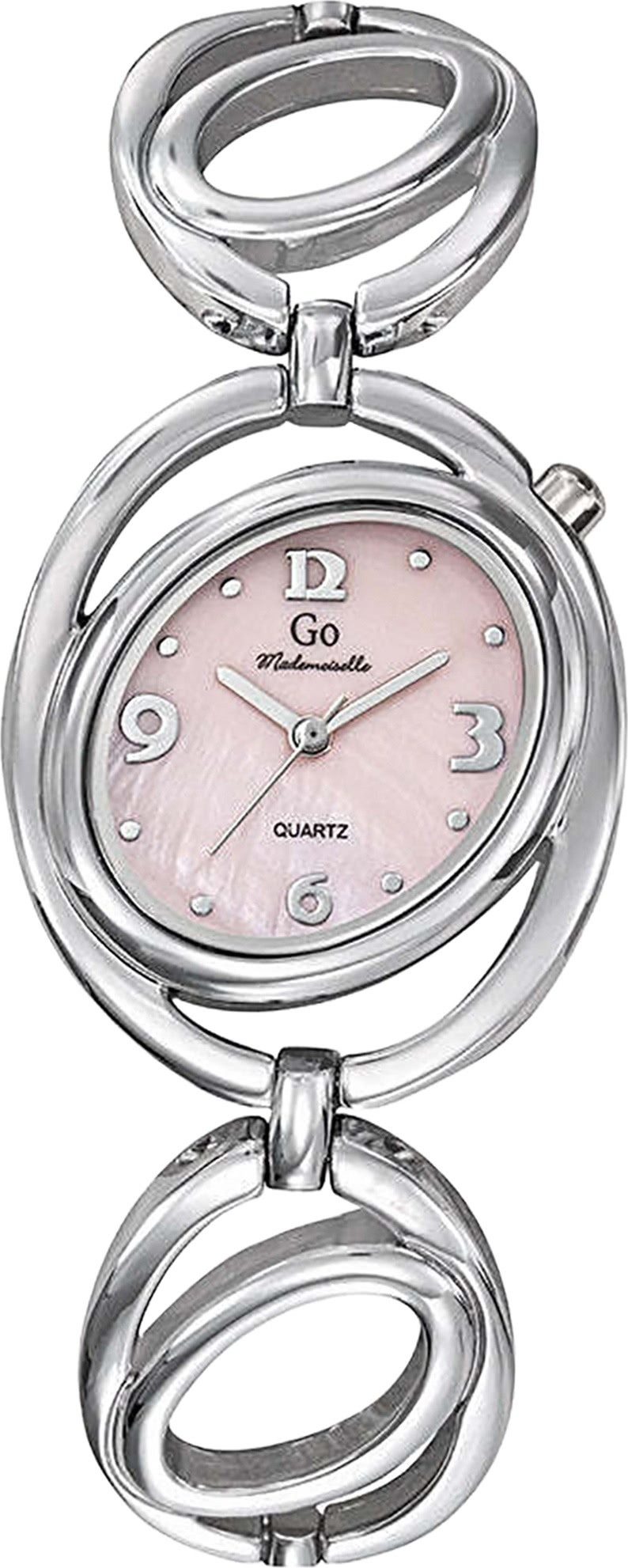 Girl Only Quarzuhr Girl Only GO Damen Armbanduhr, (Analoguhr), Damenuhr GO Silber, klein (ca. 27mm) Metallarmband, Fashion-Style