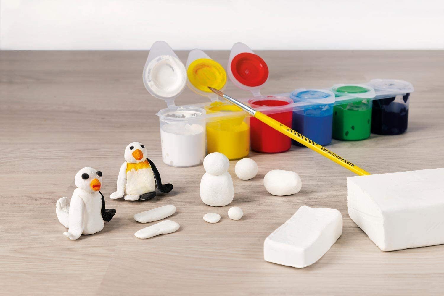 Eberhard Faber Modelliermasse EFA PLAST classic Kids - 3kg weiß im Eimer