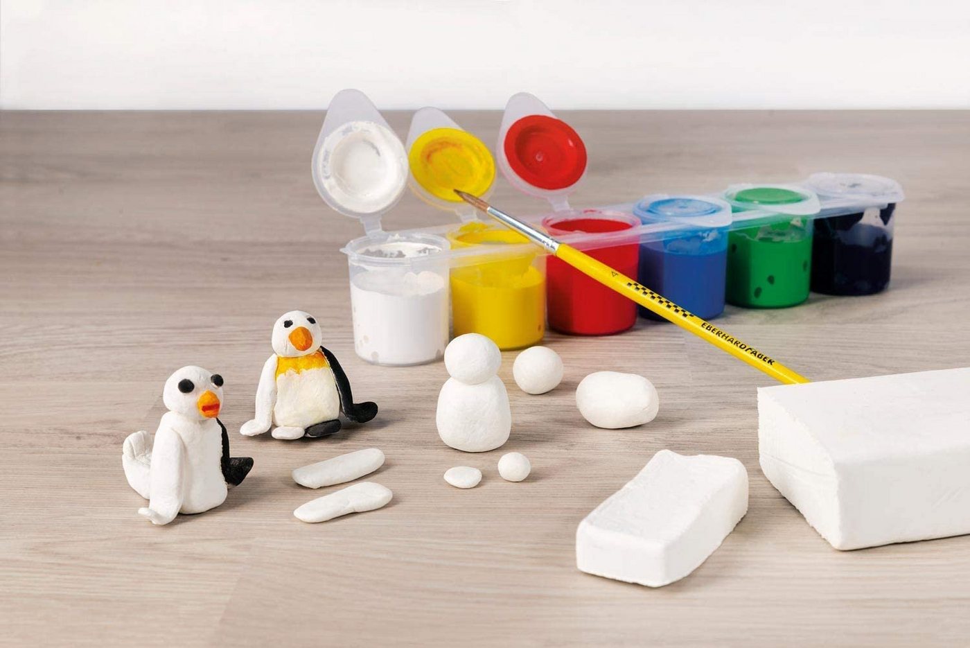 Thumbnail - Eberhard Faber Modelliermasse EFA PLAST classic Kids - 3kg weiß im Eimer