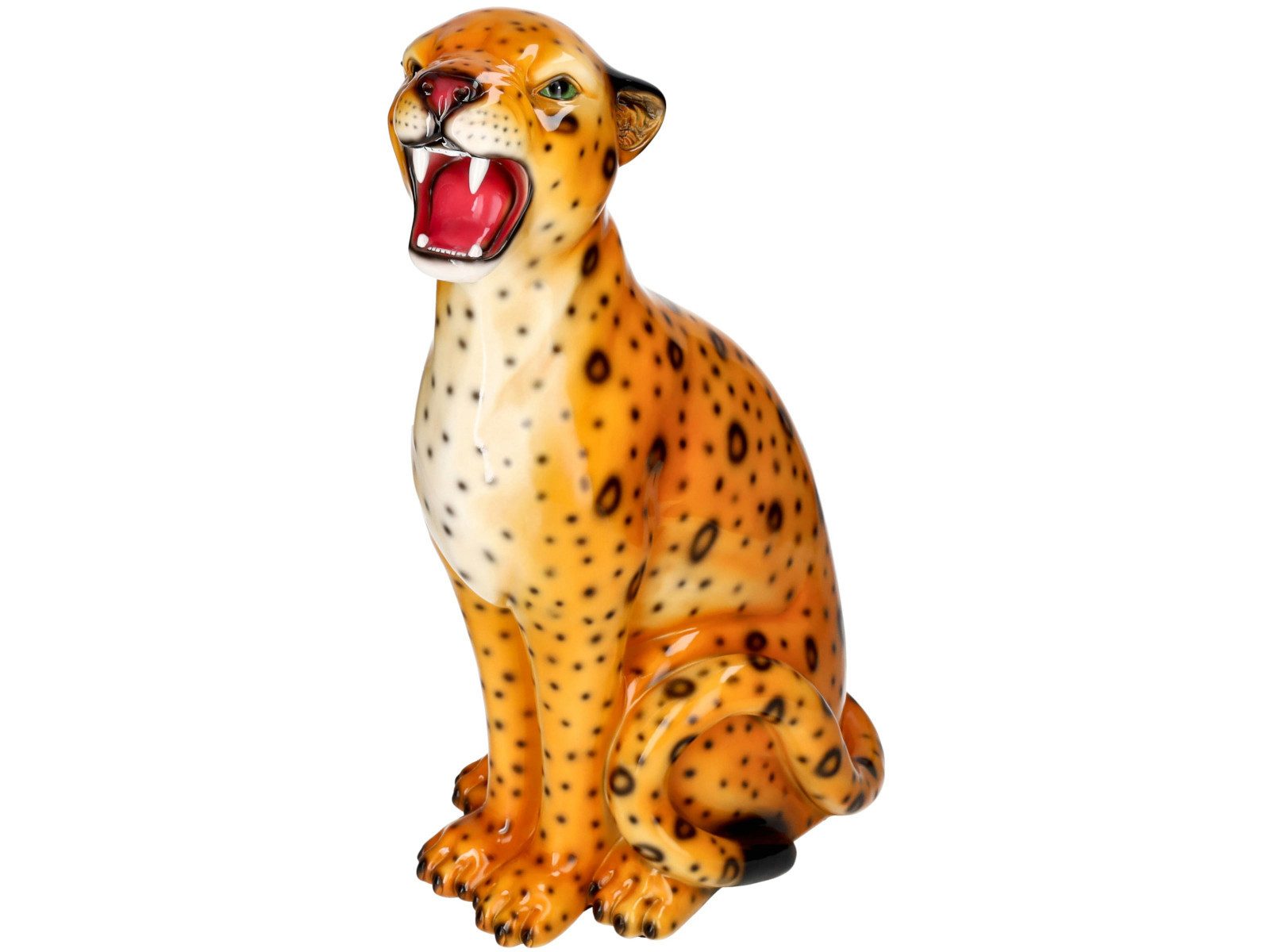 Giftcompany Dekofigur Wildcat Leopard M orange 51cm