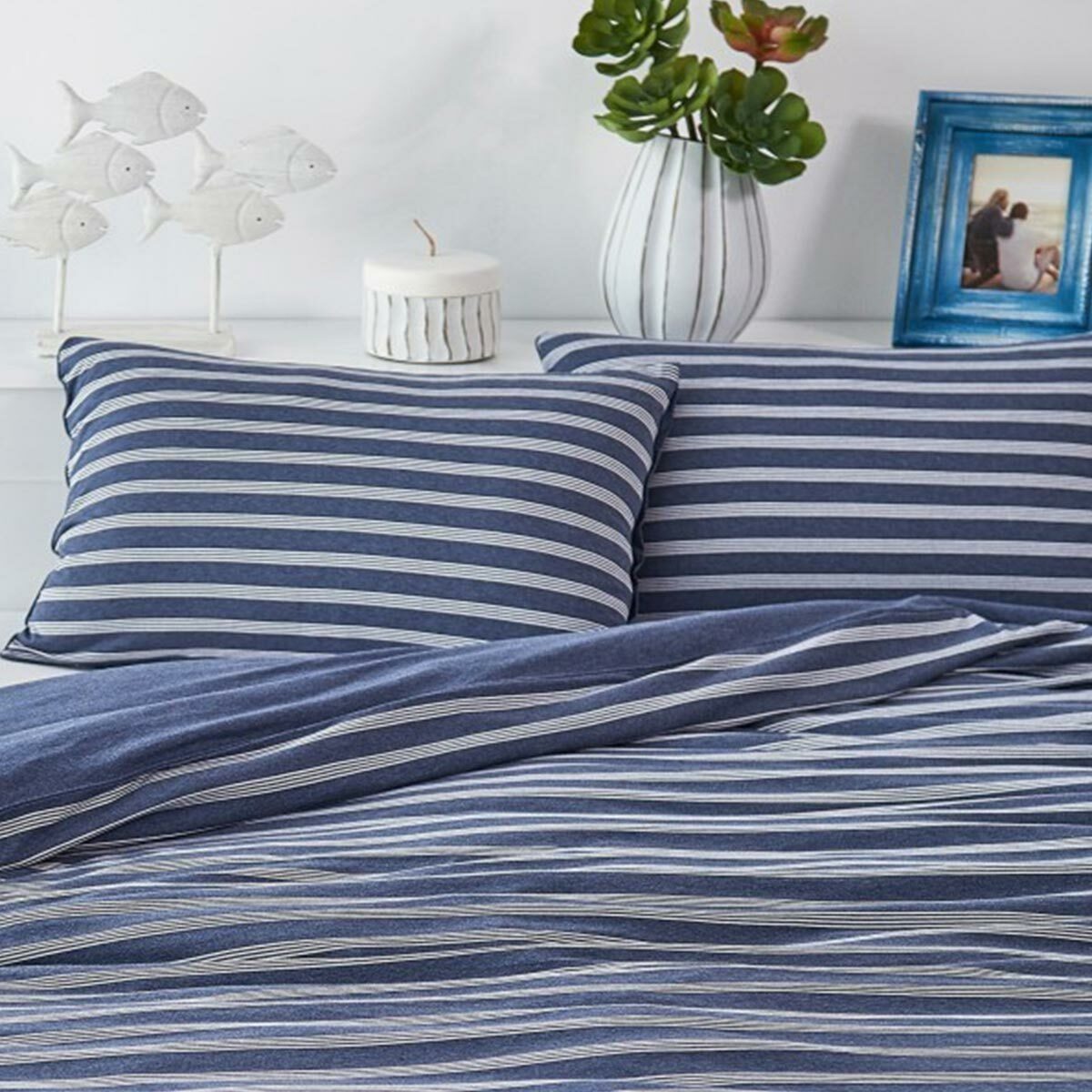 BETTWARENSHOP Bettwäsche Melangestreifen, Jersey, 2 teilig günstig online kaufen