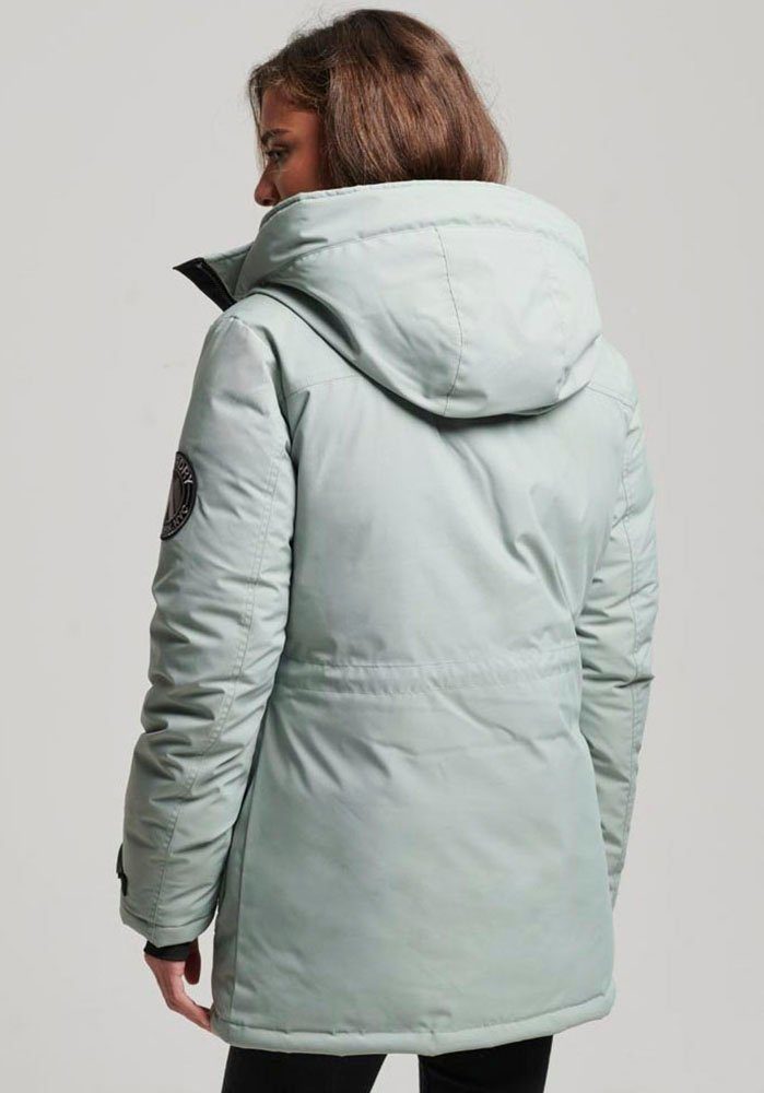 Superdry Steppjacke CITY JACKET mit Green Desert Sage Details PARKA PADDED vielen