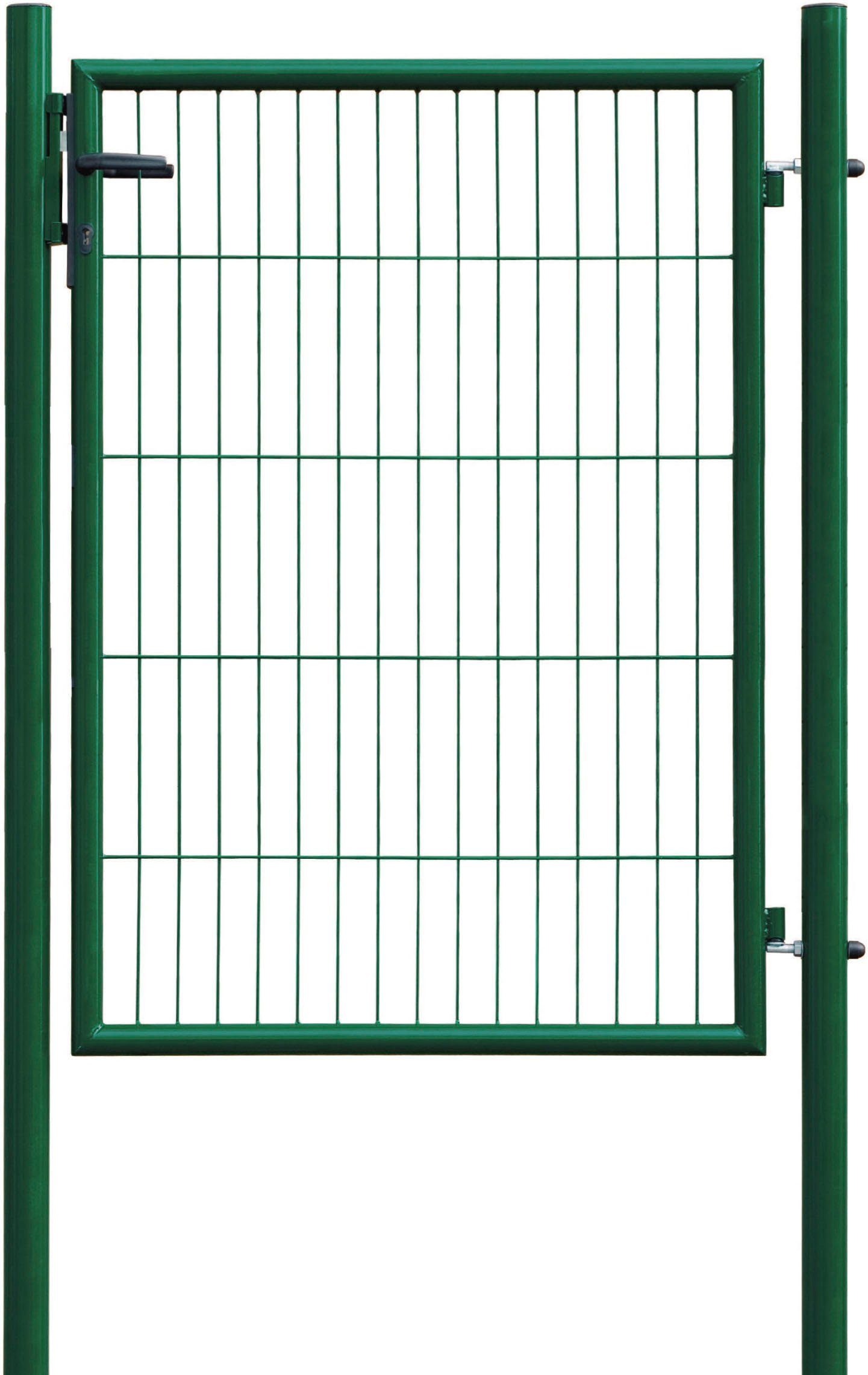 GARDEN 'N' MORE Zauneinzeltür Einzeltor Standard, (Set), 125 cm hoch, grün