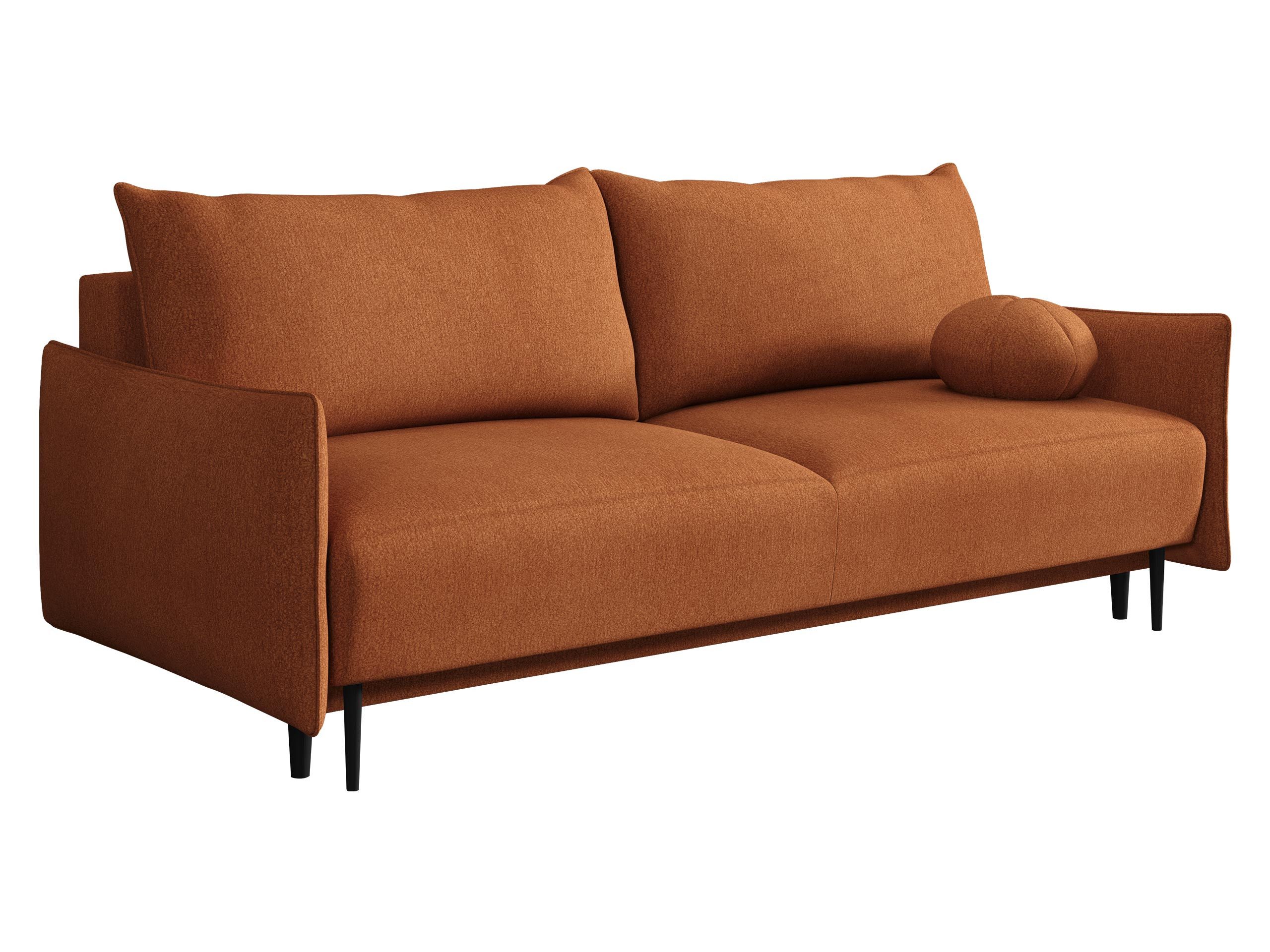 MIRJAN24 Schlafsofa Dalia, mit Bettkasten und Schlaffunktion, Schwarze Metallfüße, Aufklappmechanismus