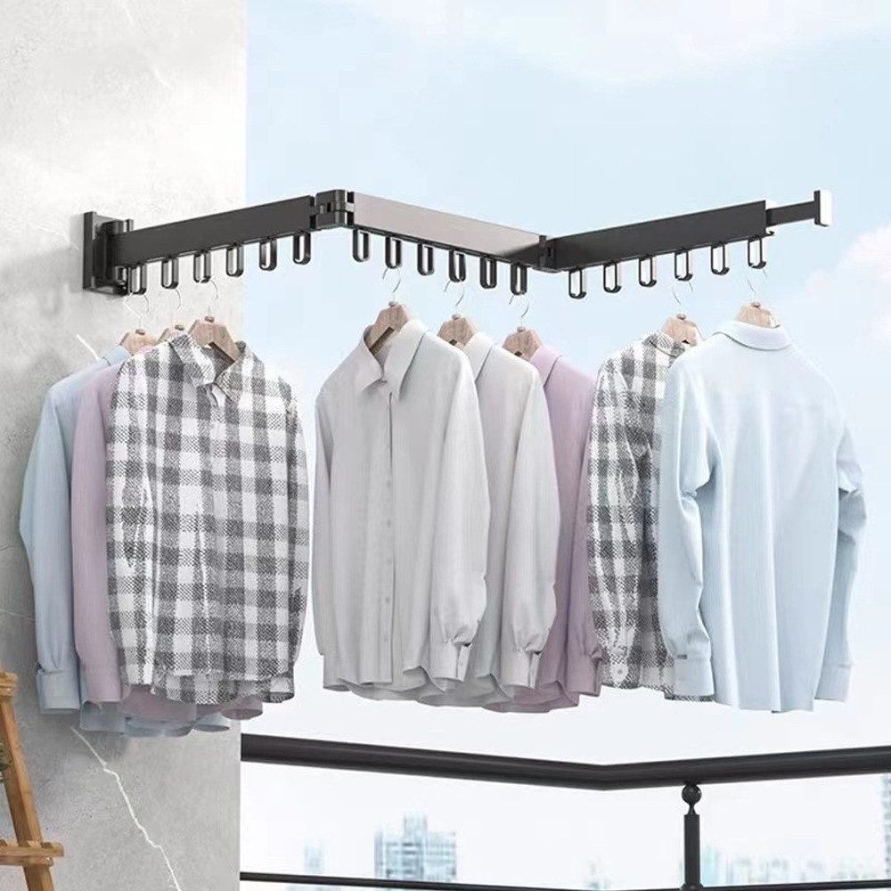 TUWENA Wandwäschetrockner Kleiderständer Wandmontage 120cm, Klappbar Wäsche günstig online kaufen