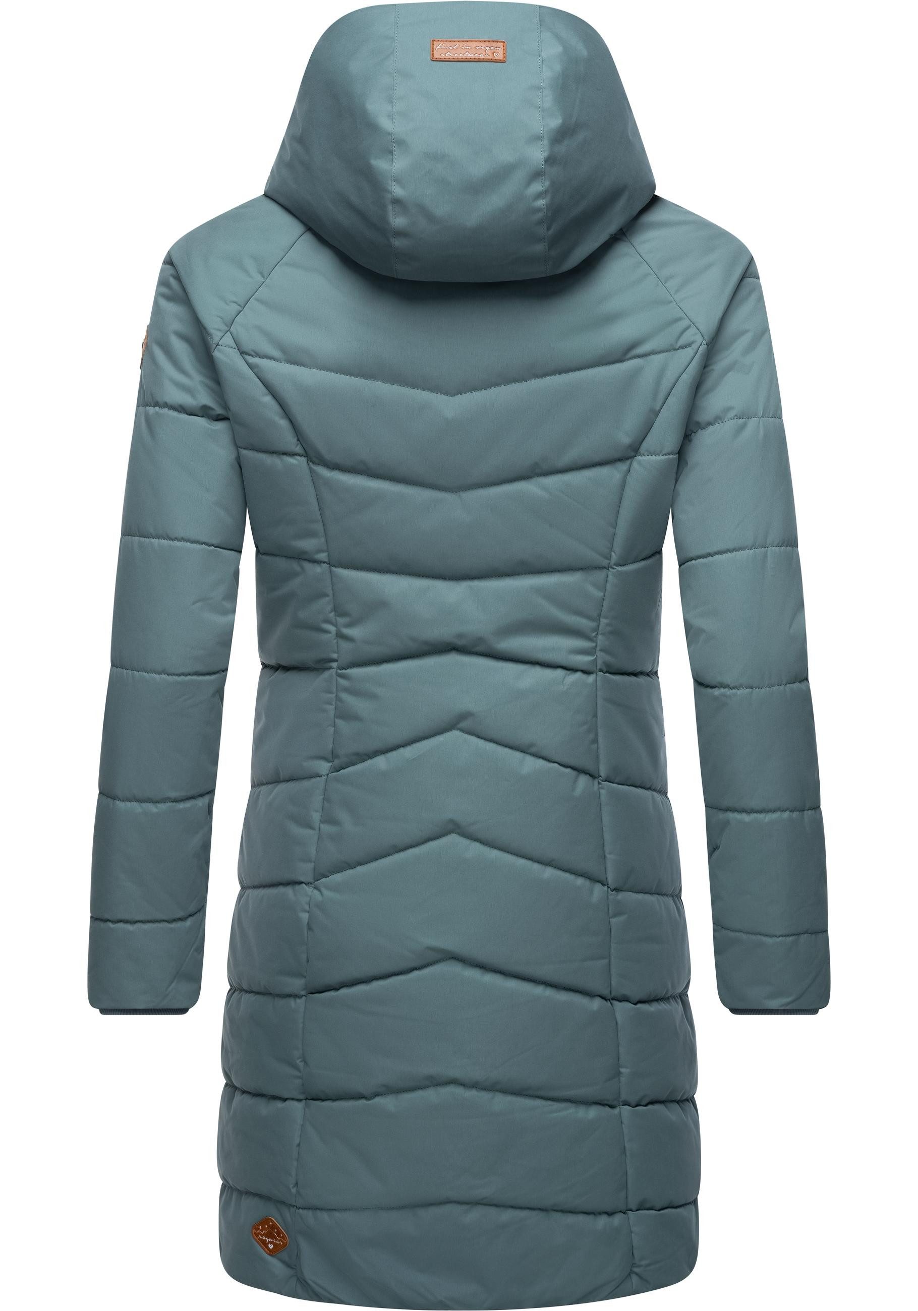 Ragwear Steppmantel Dizzie Coat Wasserdichter Winterparka mit gefütterter Kapuze