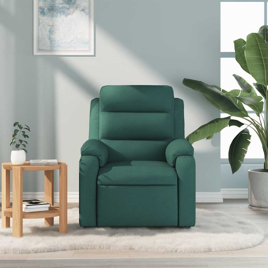 vidaXL Sessel Massagesessel Dunkelgrün Stoff (1-St) günstig online kaufen