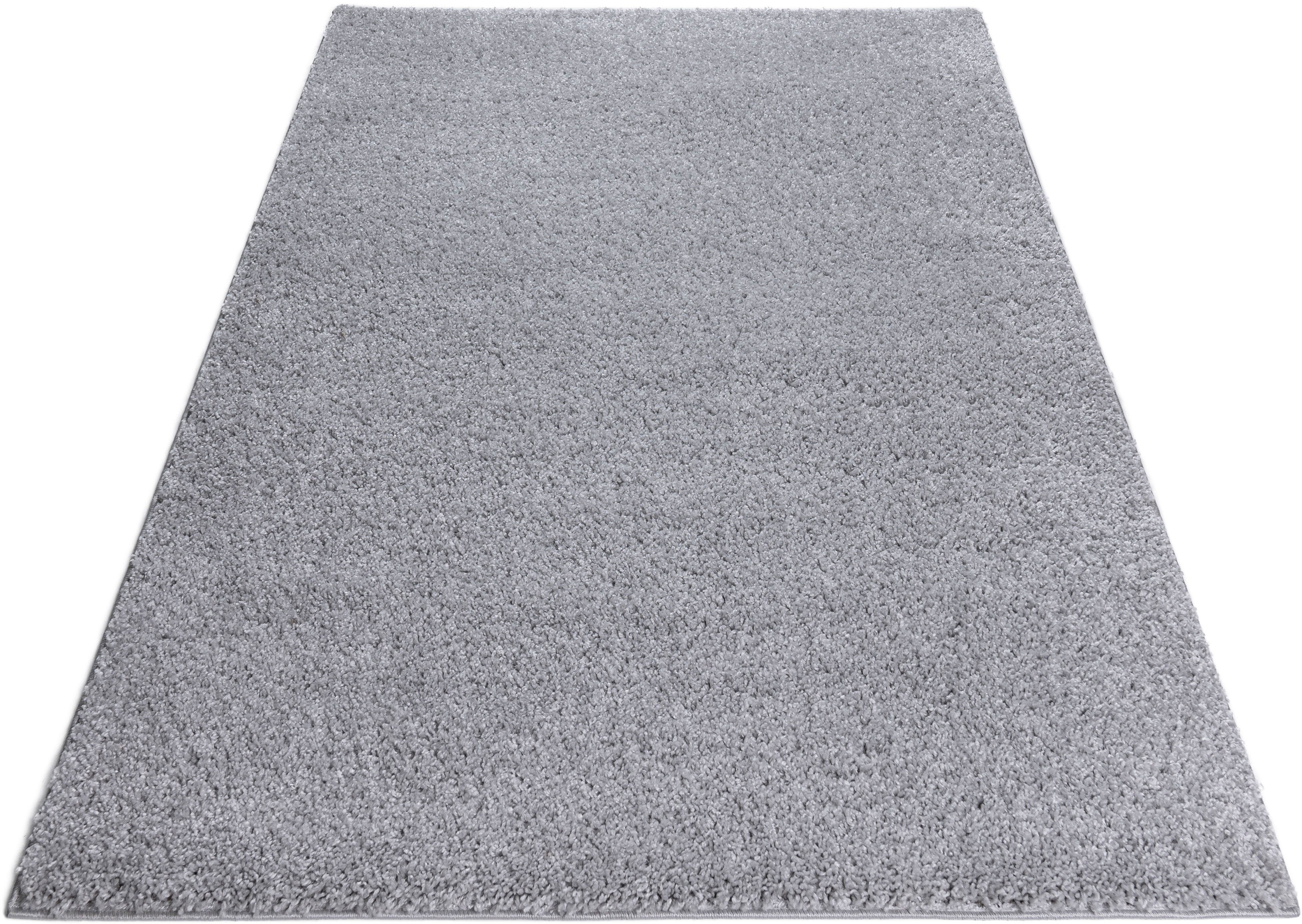 Hochflor-Teppich Viva, Home affaire, rechteckig, Höhe: 45 mm, Uni Farben,  einfarbig, besonders weich und kuschelig, 2,36 Kg/m² Gesamtgewicht