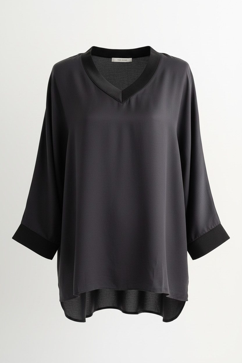 Zuckerwatte Satinbluse silktouch