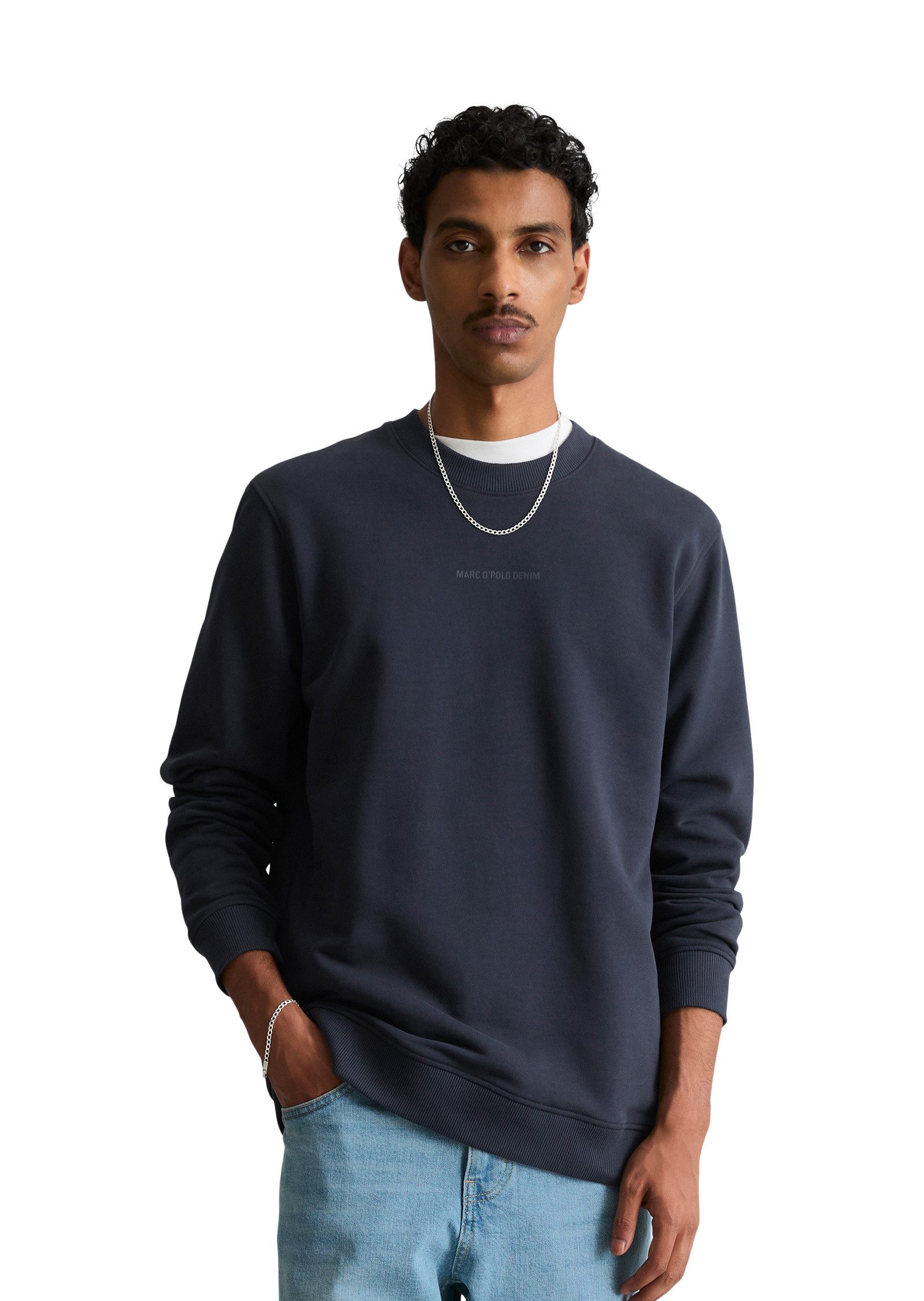 Marc O'Polo DENIM Sweatshirt aus weichem Bio-Baumwoll-Sweat