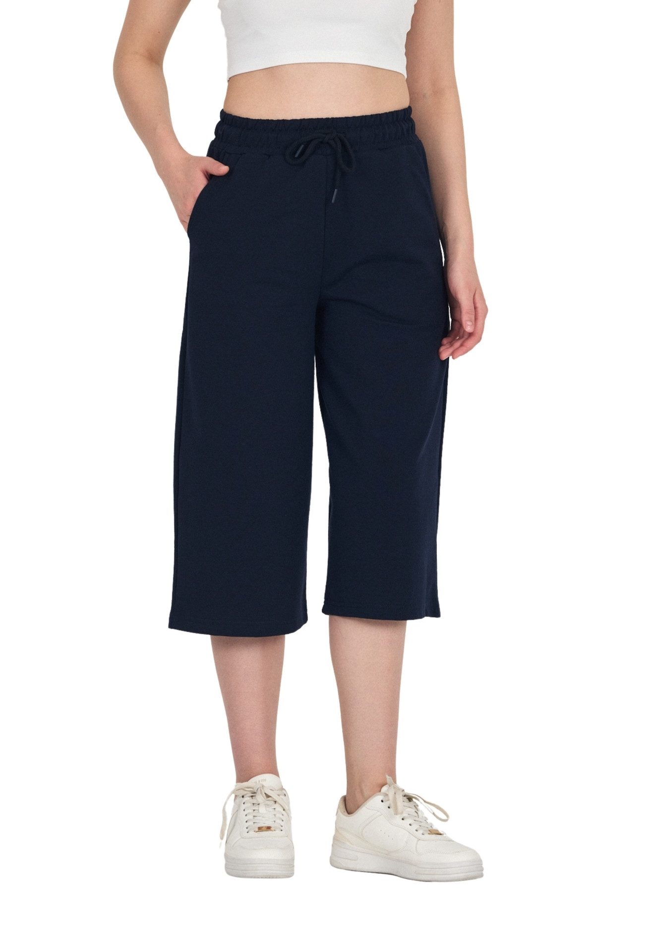 COMEOR 3/4-Hose COMEOR Damen Capri Sweatpants – Bequeme 3/4 Jogginghose