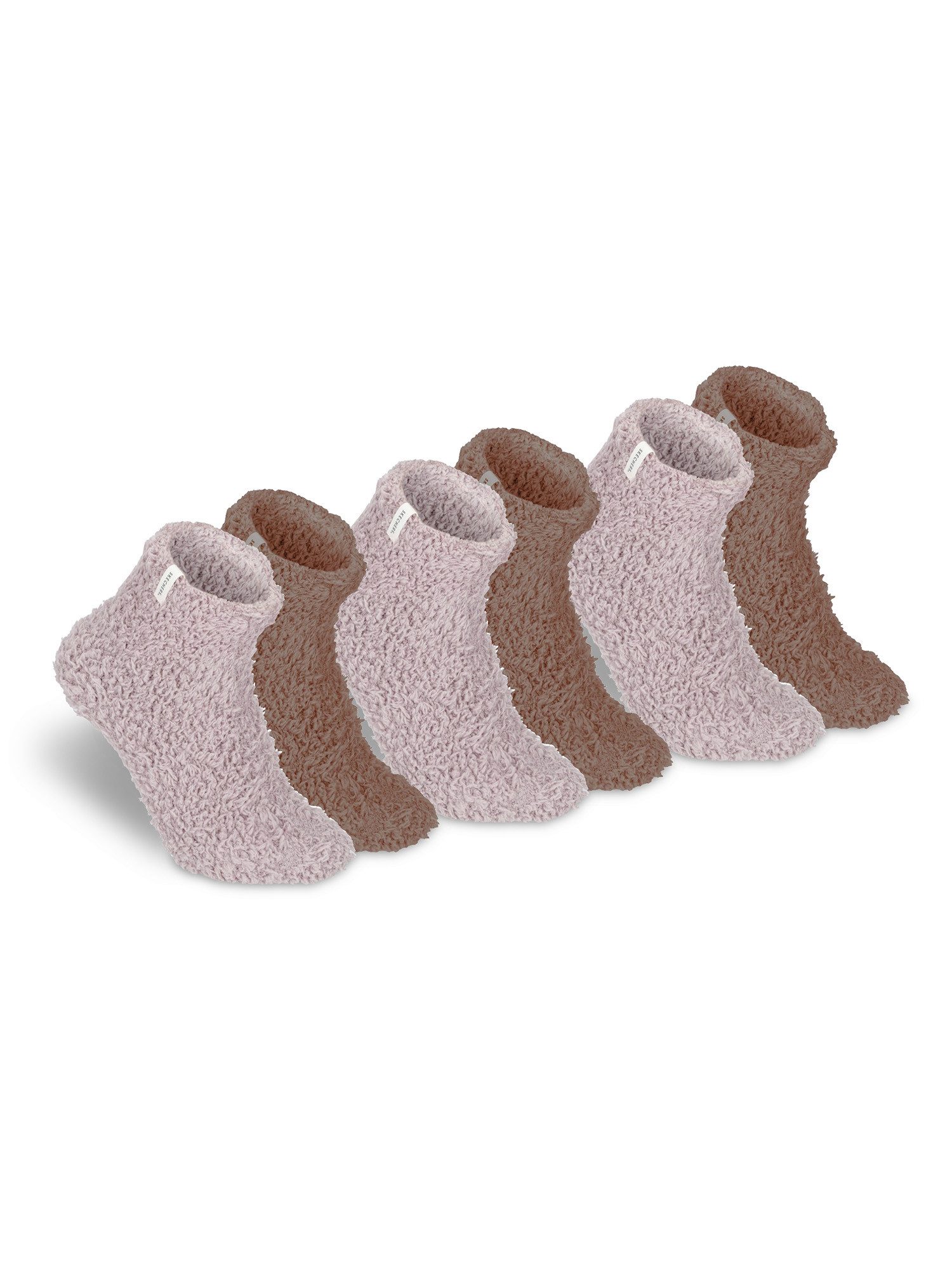 Skechers Socken Damen - Atmungsaktiv und komfortabel - Wärmespeichernd für kalte Tage (2er, 4er & 6er-Pack) Robustes Material und bequemer Tragekomfort - Fußgewölbe-Unterstützung