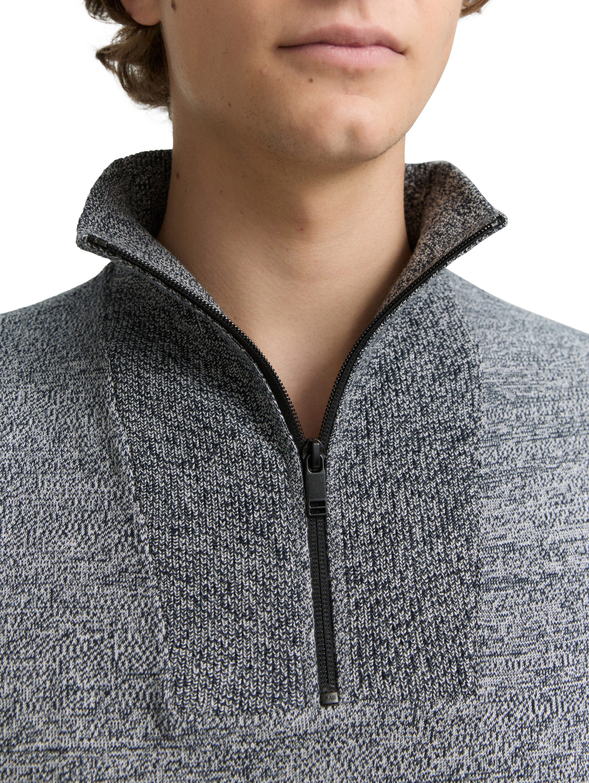 TOM TAILOR Denim Strickpullover mit Rippbündchen