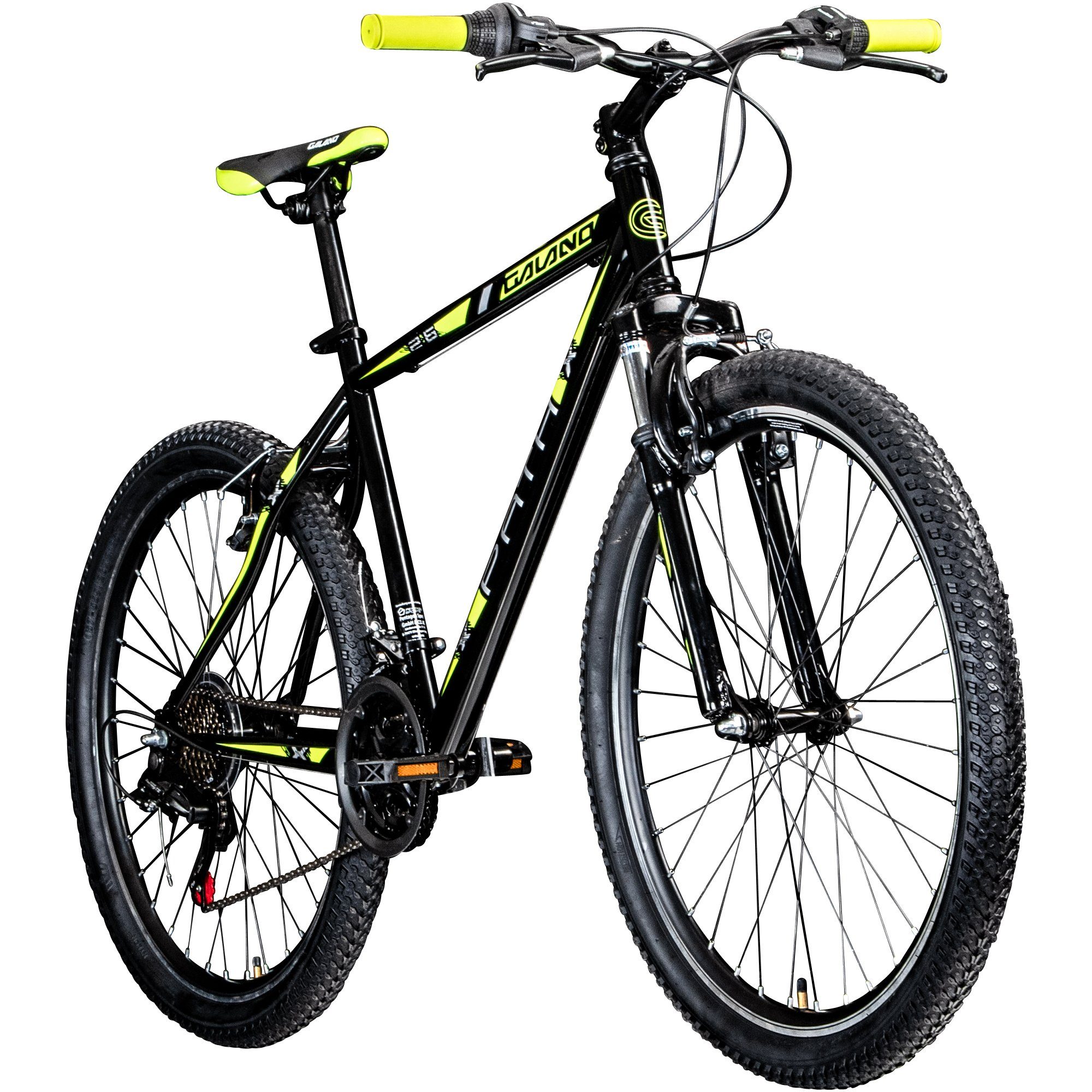 Jugendfahrrad Mountainbike MTB Hardtail schwarz/grün Path, Galano cm 21 160 ab Kettenschaltung, Fahrrad Mountainbike Gang,