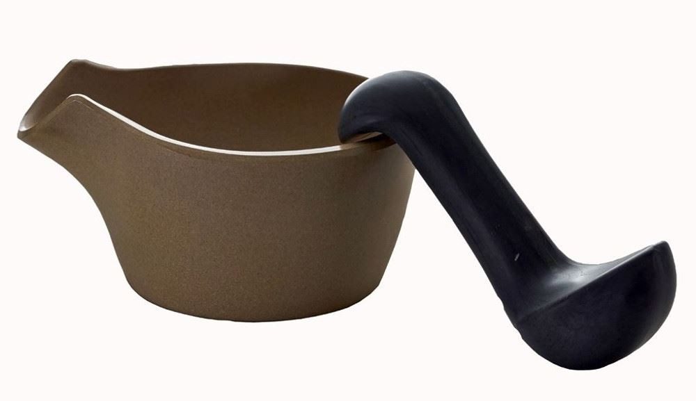 Legnoart Mörser Reispelze mit Stößel Beige MB-1