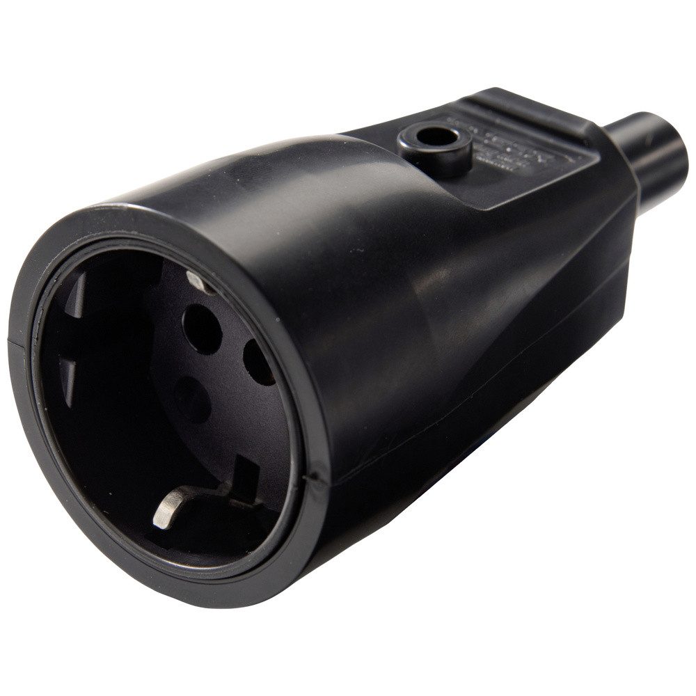 Kaiser 551/sw Schutzkontaktkupplung PVC 250 V Schwarz IP20 Steckernetzteil