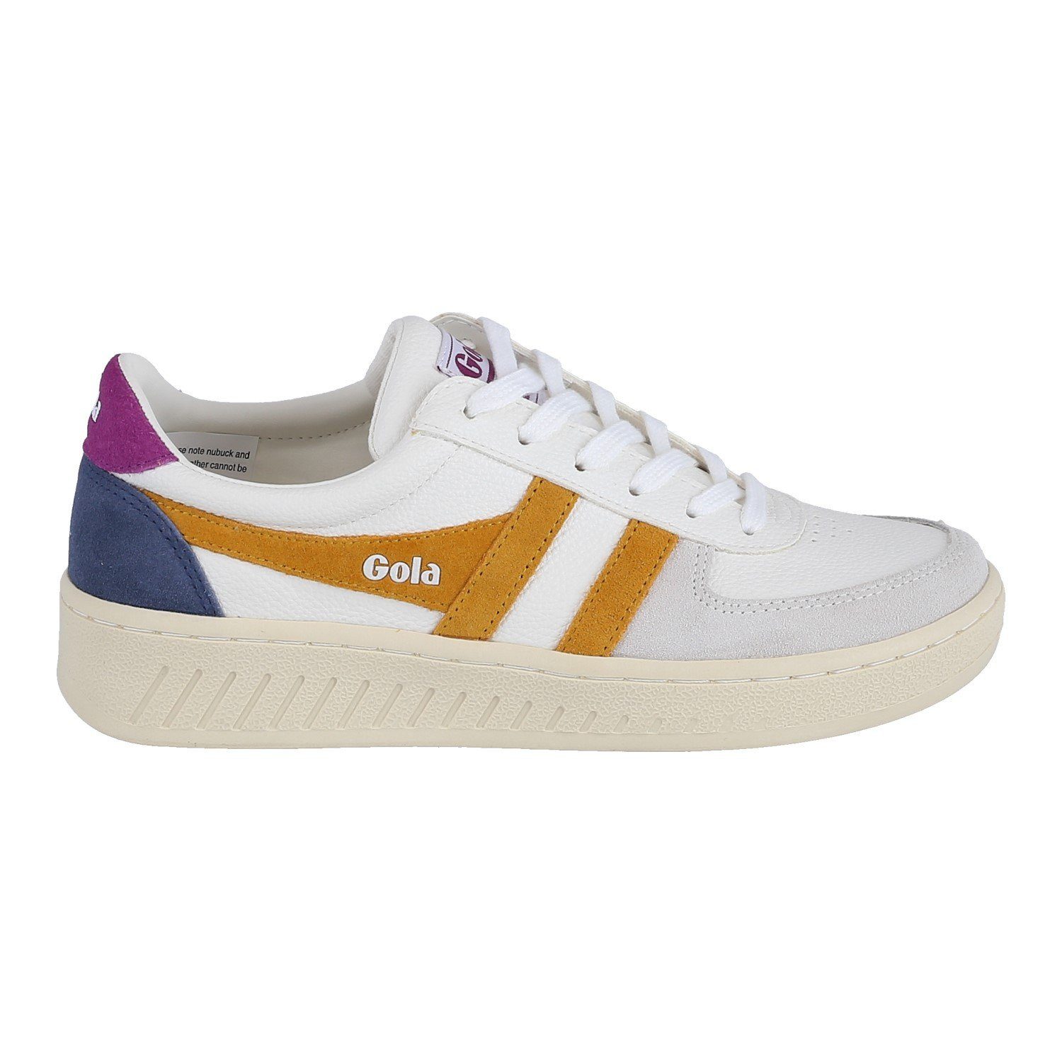 Gola Grandslam Trident weiss/sonnengelb/foxglove Damen Sneaker günstig online kaufen