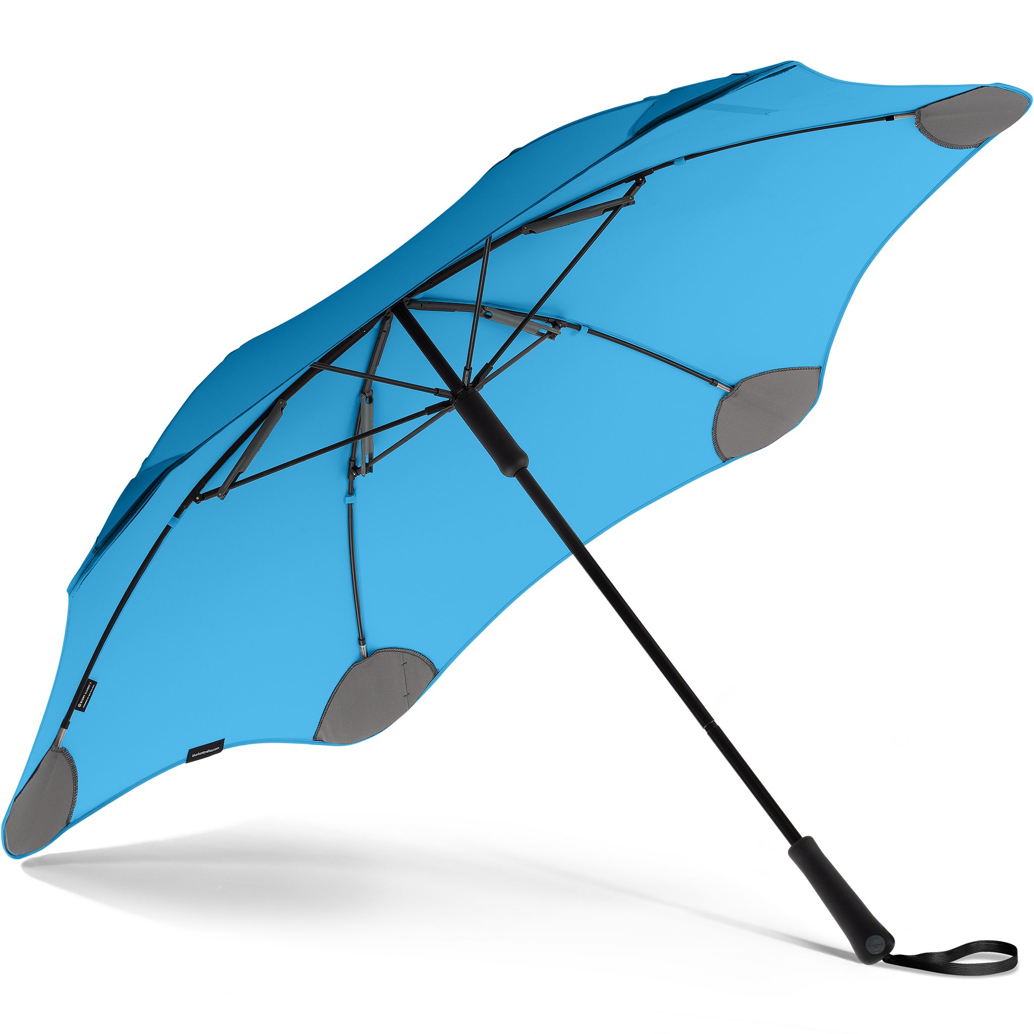 herausragende Silhouette Stockregenschirm blau Blunt Technologie, patentierte Classic, einzigartige