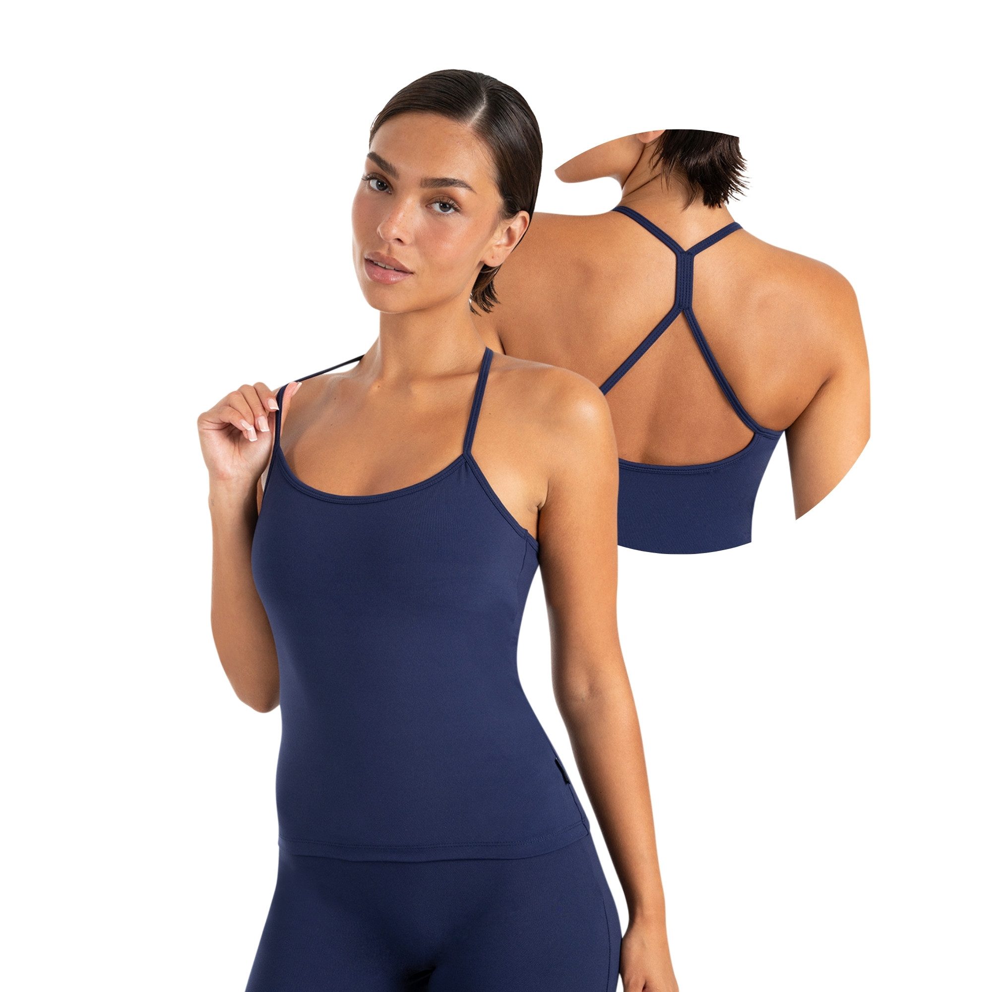 Smilodox Tanktop Lunara Damen, Sommertop, Slim Fit, mit Rundhals, für Gym & Alltag Stretch-Komfort, Elastisches Design, Körpernahe Passform, Gymwear