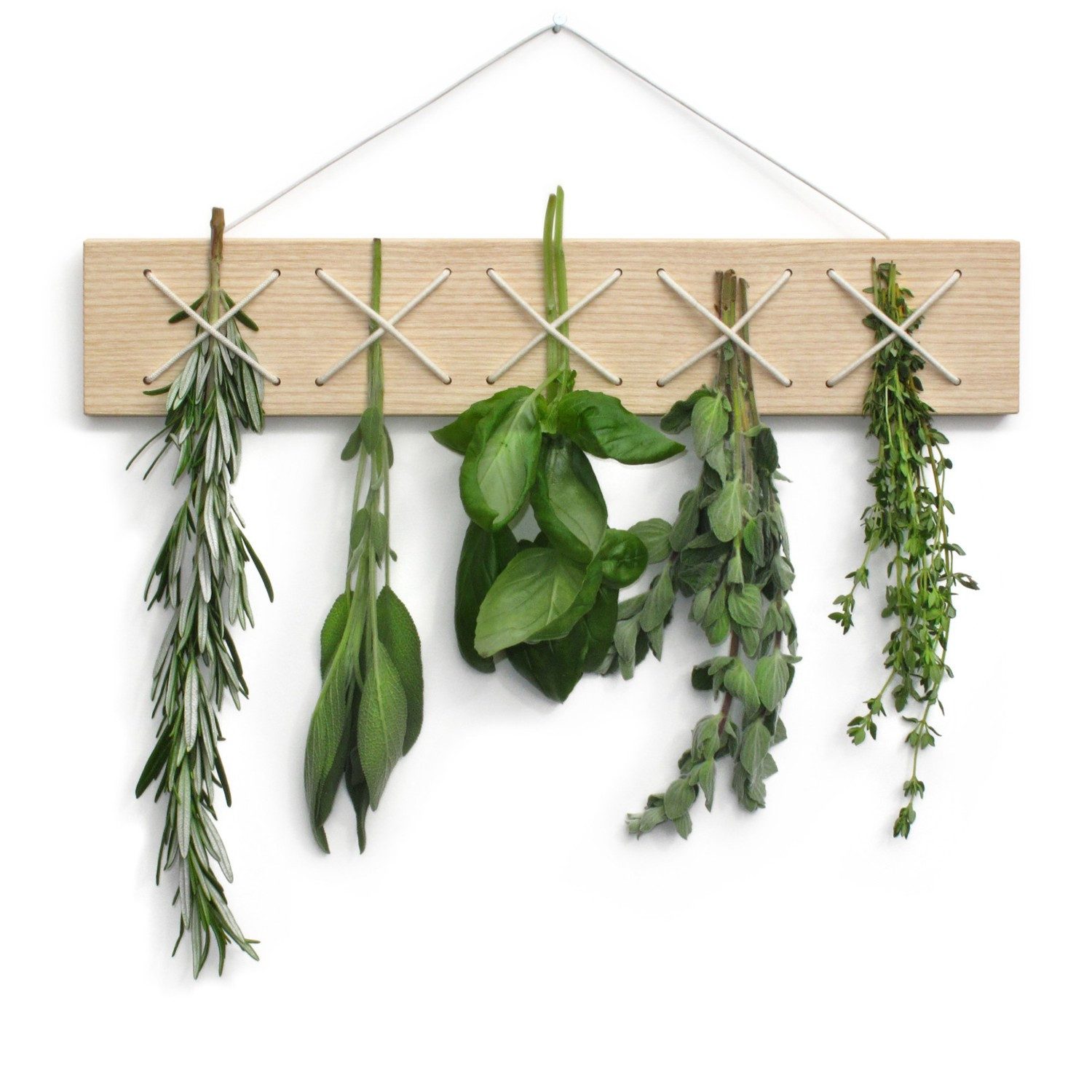 side by side Gewürzständer Kräutertrockner CrissCross Eschenholz