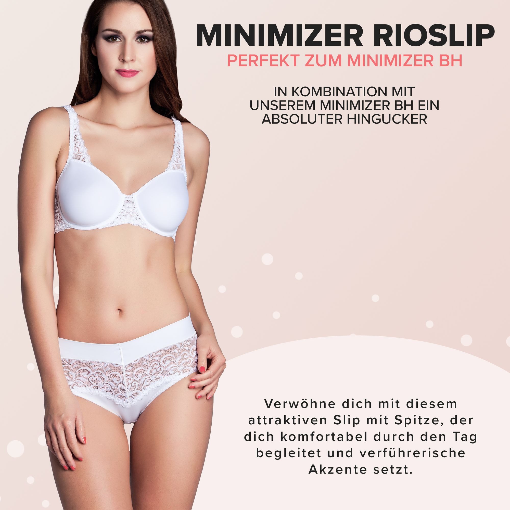 Miss Perfect Miederslip 5675 Rioslip mit sehr weicher Spitze in Größe S-2XL (38-46)