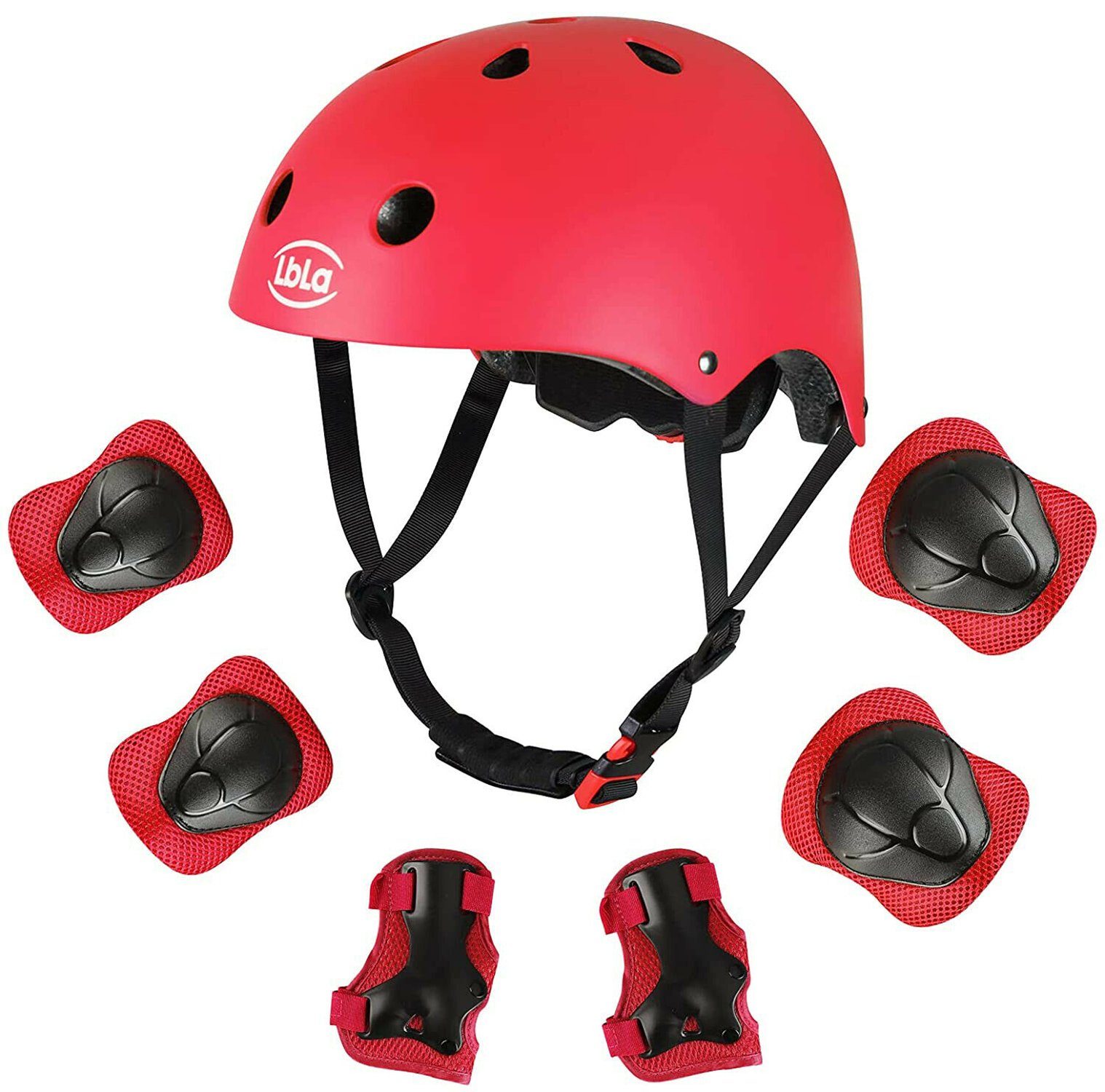 7 IN 1 Kinder Sport Helm Set Knie Schutz Skateboard Protektoren Set Fahrradhelme 