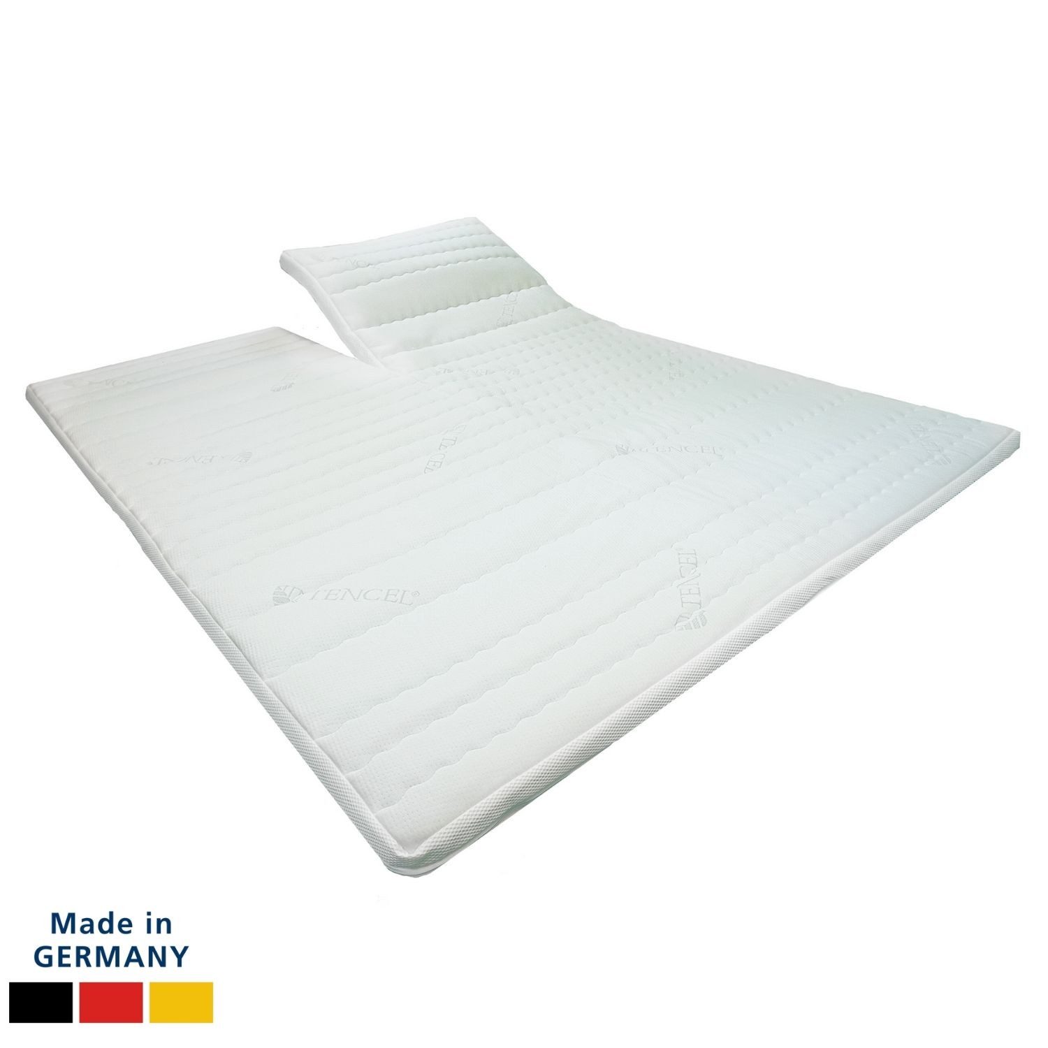 AM Qualitätsmatratzen, Topper Gelschaum, Split Topper mit Memoryschaum, Optimale Druckentlastung, H2, 6 cm hoch, Gelschaum, 160x200 cm