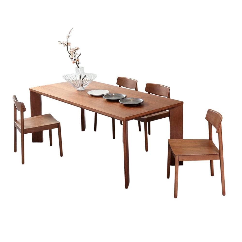 Xlmoebel Esstisch Esszimmergarnitur aus Holz mit modernem Design für gemütliche Abende (Esszimmergarnitur, 9-St., Tisch + 8x Stuhle), Hergestellt in Europa