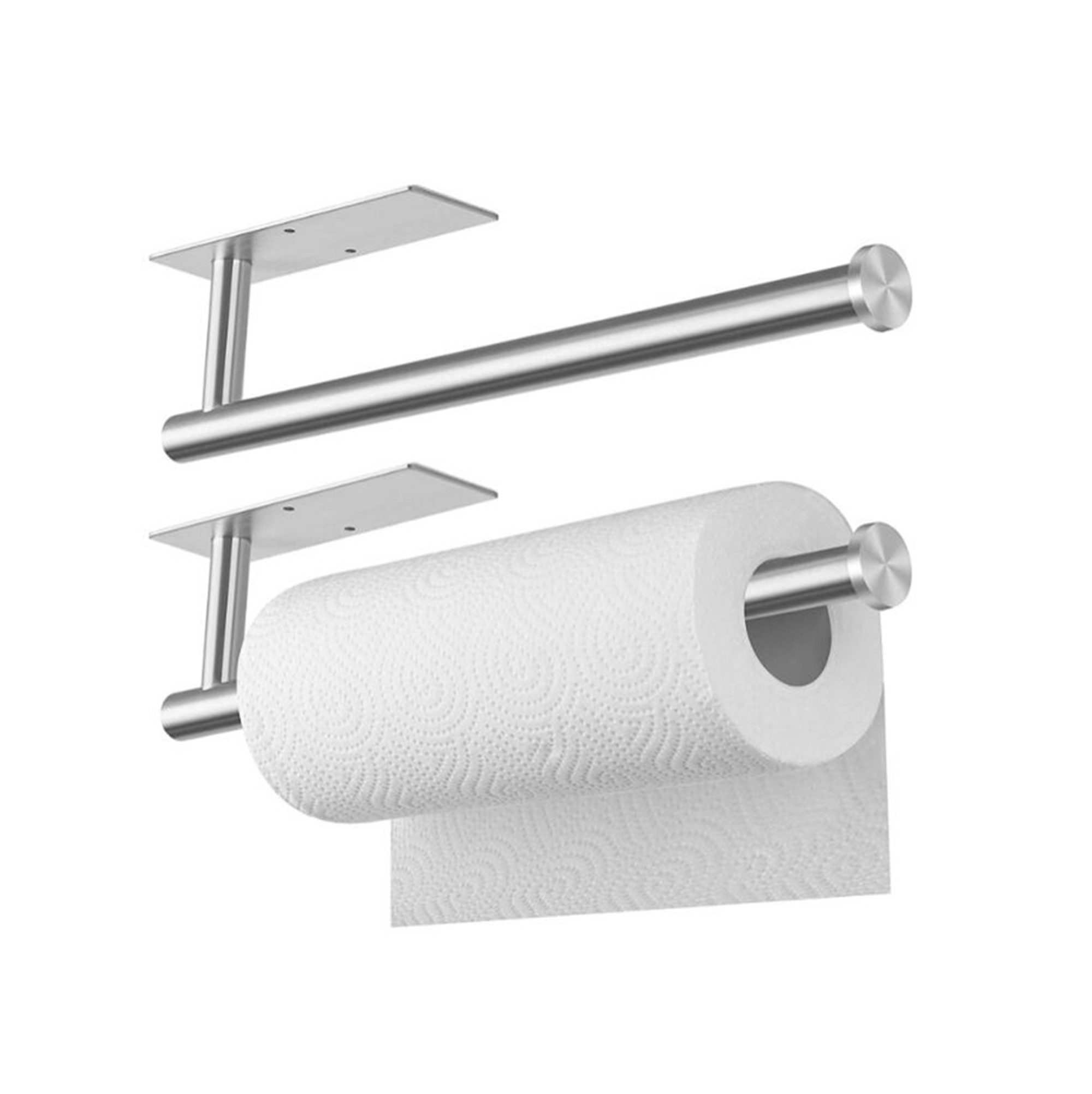 Coonoor Küchenrollenhalter Edelstahl Rollenhalter, Kein Bohren Küchenpapierhalter Unter Schrank, (2-St)