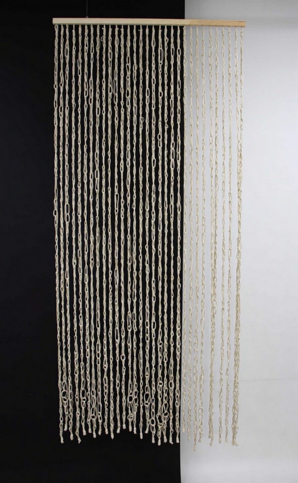 Home-trends24.de Türvorhang Cotton Türvorhang Fliegenschutz Insektenschutz Fadenvorhang 200x90cm, Ösen
