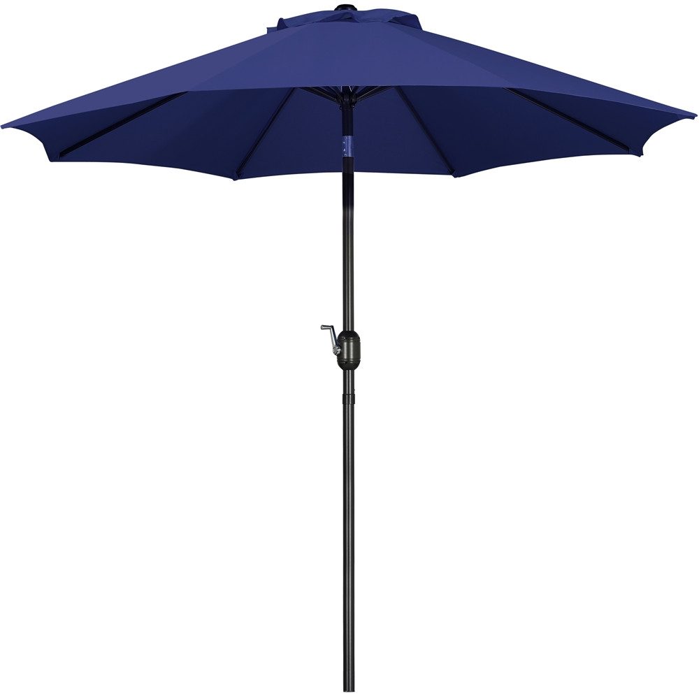 Yaheetech Sonnenschirm ∅ 222,5/261/294/326,5 cm, Gartenschirm mit Kurbel, Neigbar, UV Schutz 50+