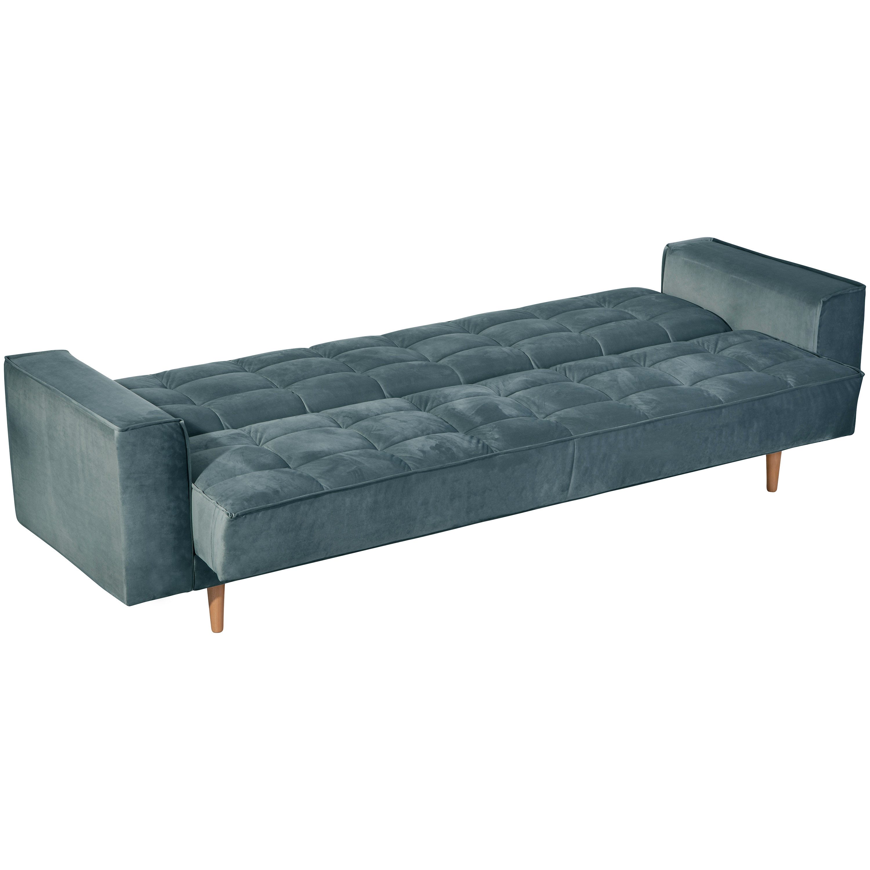 Max Winzer® Sofa Josephine, Sofa 3-Sitzer mit Bettfunktion Samt
