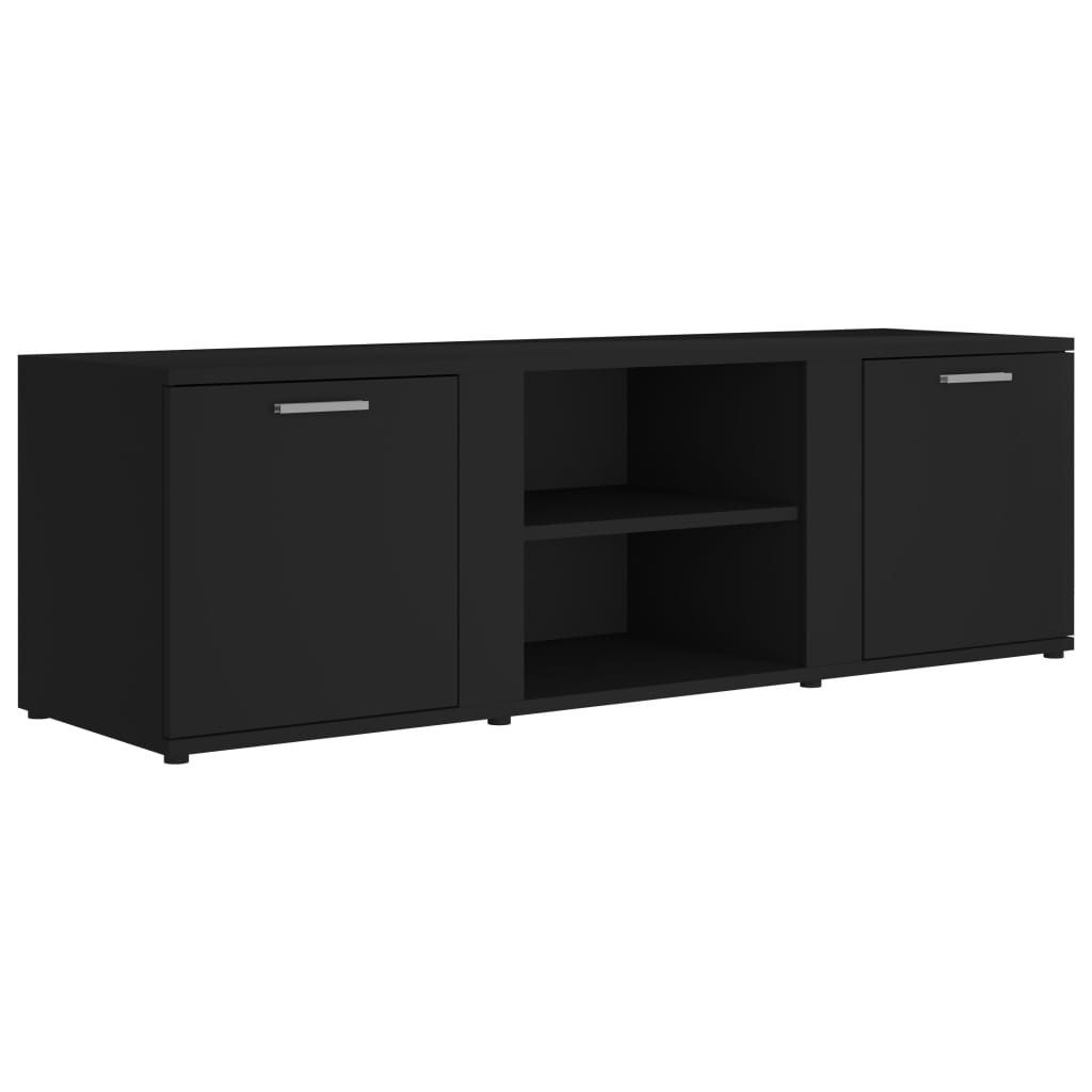 vidaXL TV-Schrank TV-Board Schwarz 120x34x37 cm Holzwerkstoff günstig online kaufen