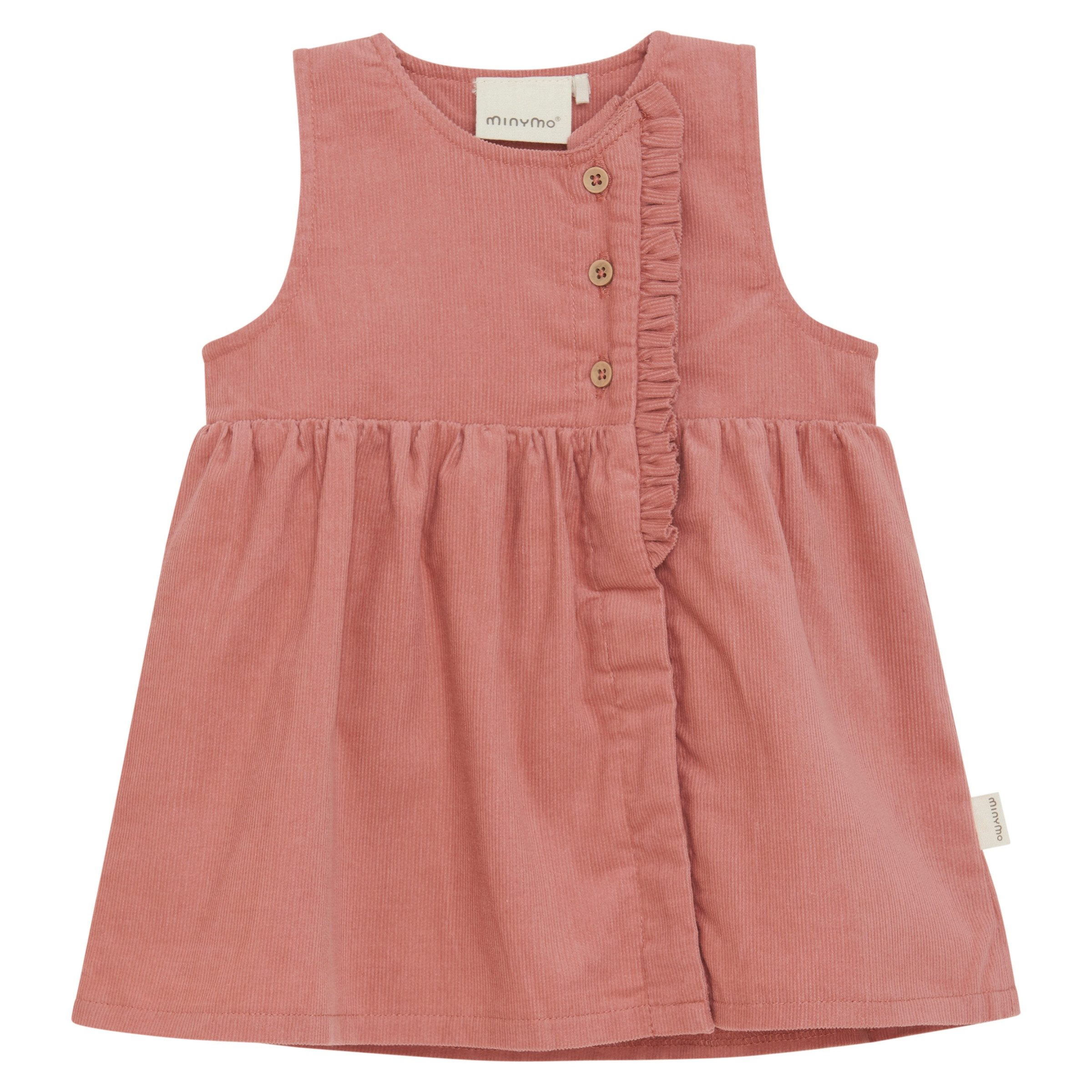 Minymo Latzkleid Minymo Baby Latzkleid aus Samtcord Dusty Rose 92