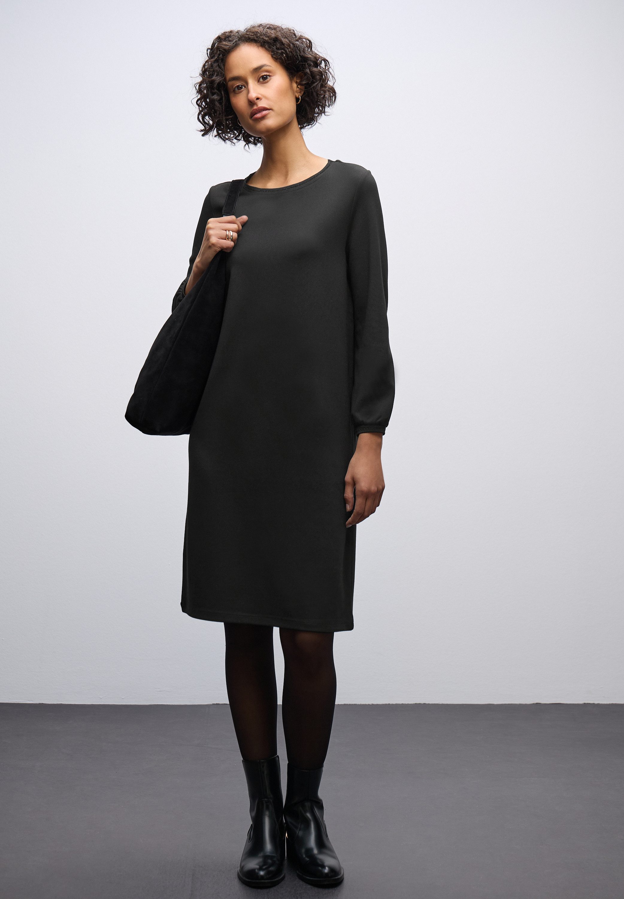 STREET ONE Jerseykleid in Unifarbe günstig online kaufen