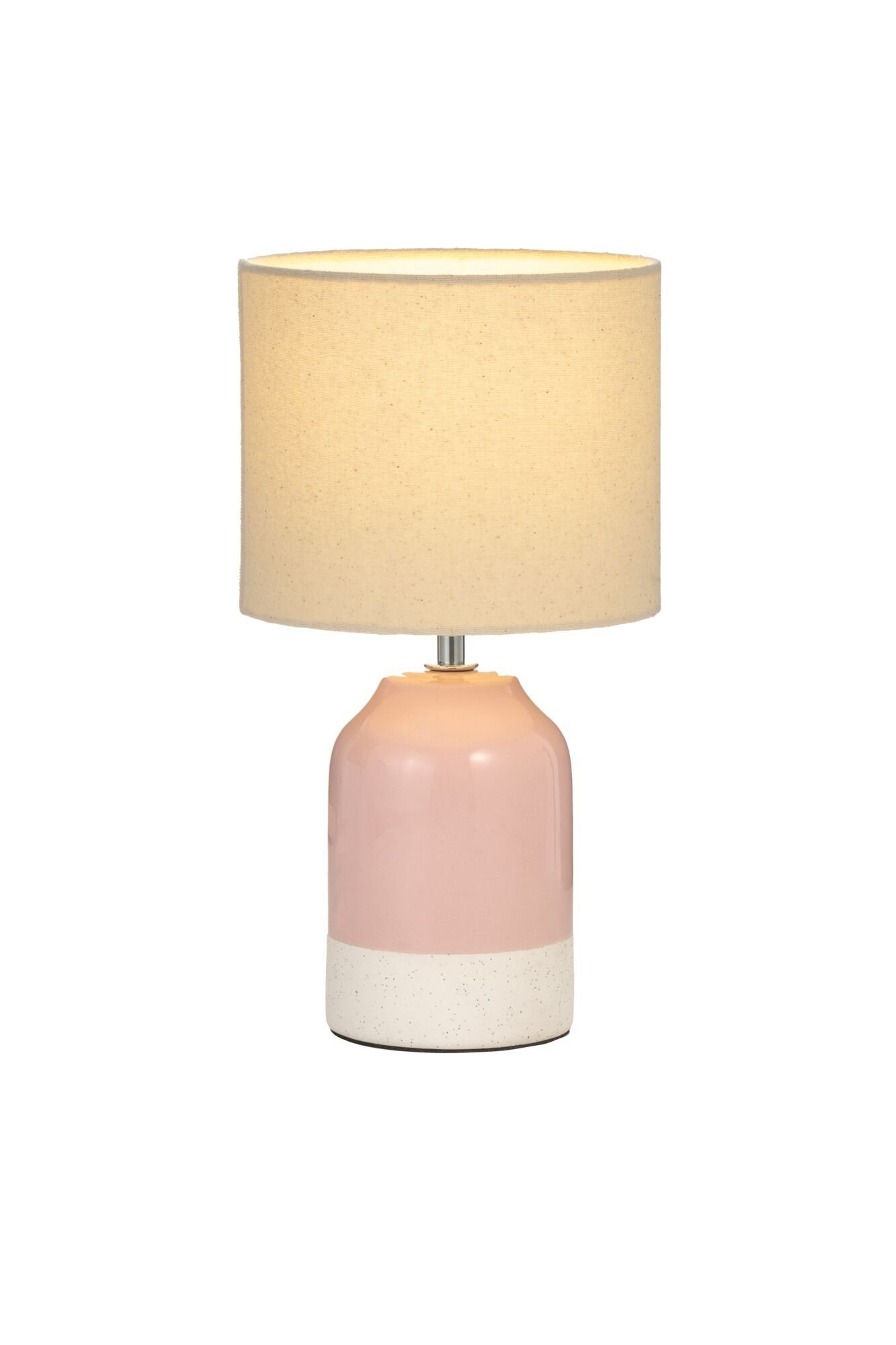 Pauleen Tischleuchte Sandy Glow max. 20W 230V Stoffschirm Keramik, ohne Leuchtmittel, Stoffschirm, Keramik, E14 - Lieferumfang ohne Leuchtmittel – Bild 3 von 5