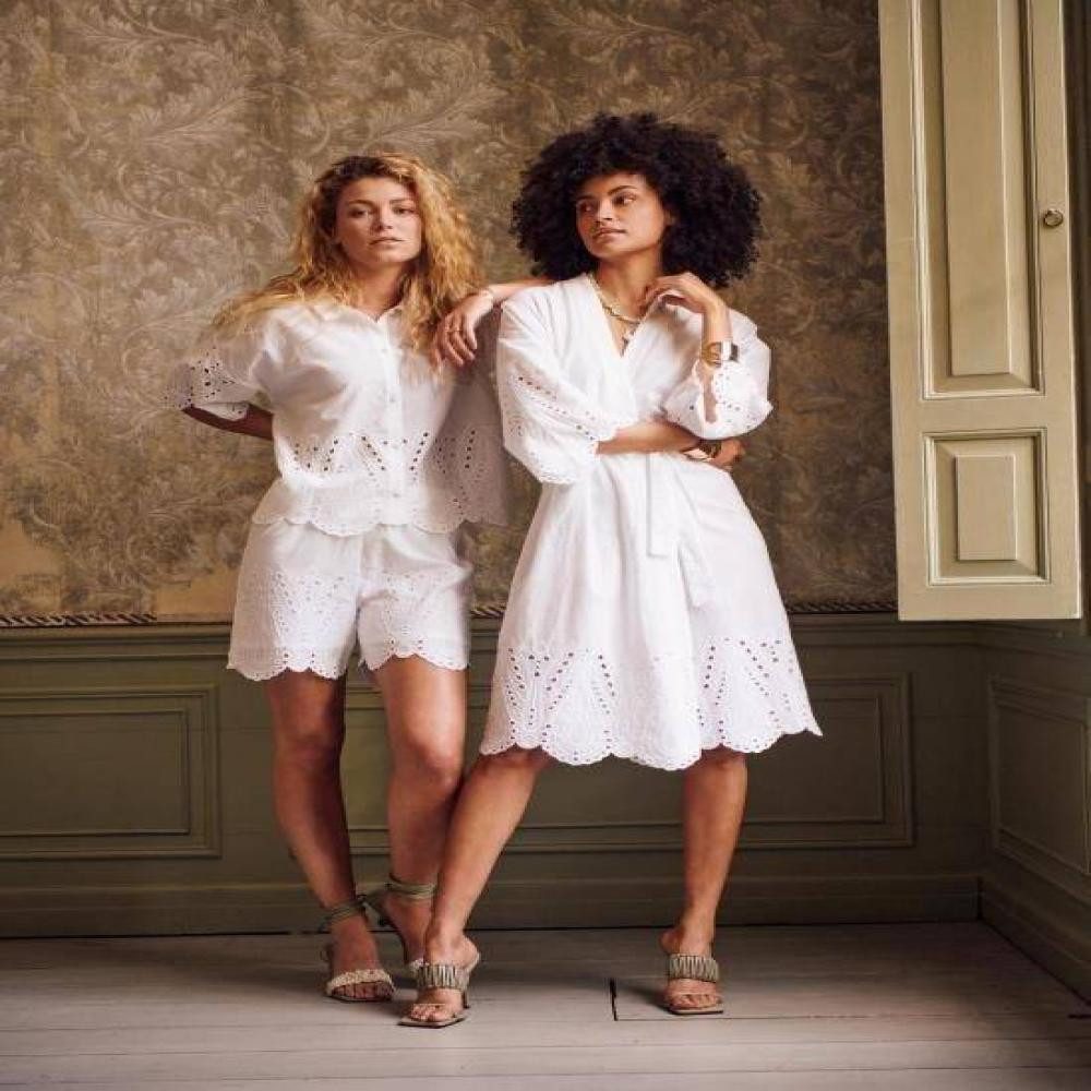 Essenza Pyjamaoberteil Suki Tilia von Essenza