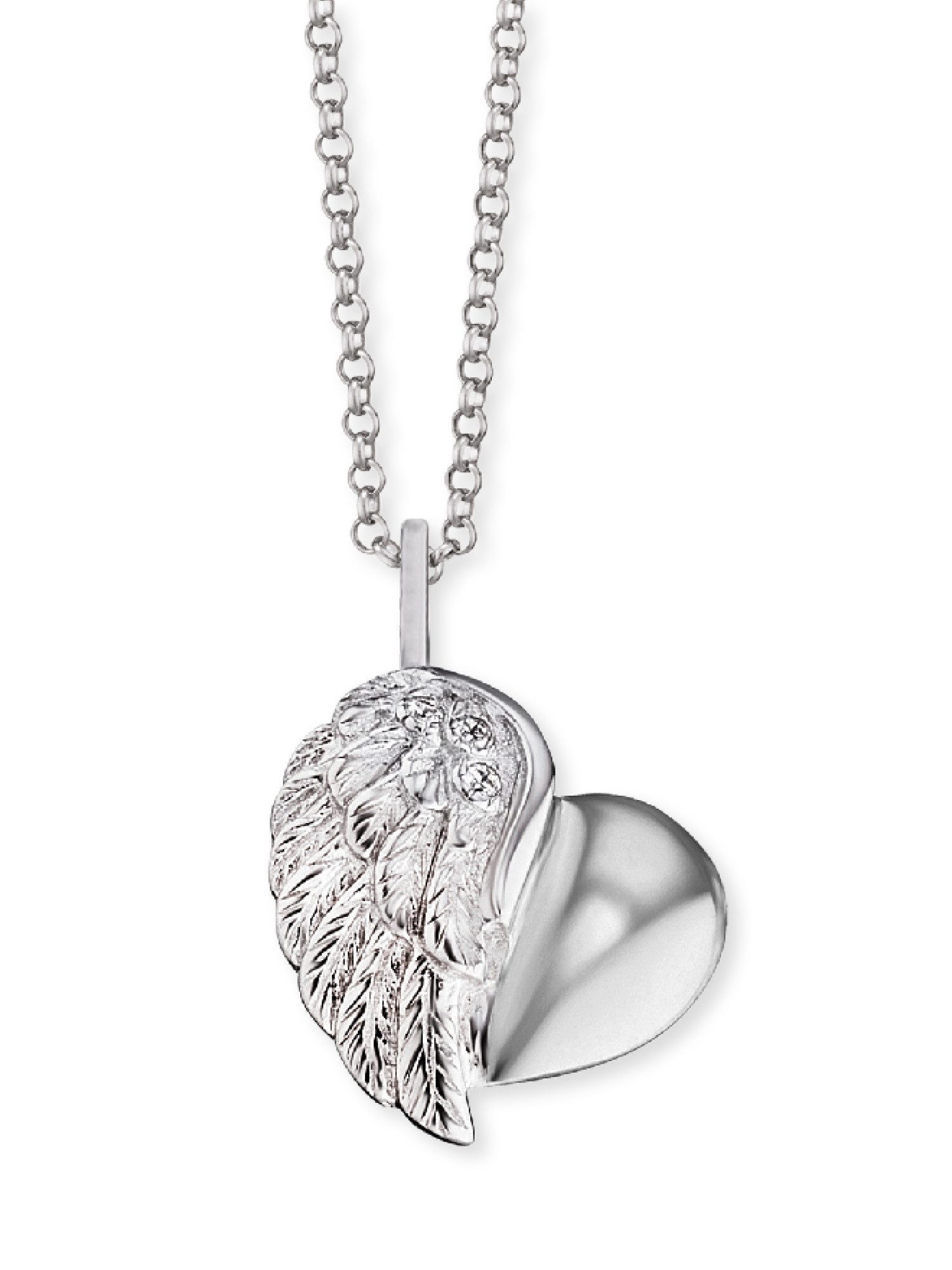 Engelsrufer Kette mit Anhänger Herzflügel, Made in Germany - mit Zirkonia ( günstig online kaufen