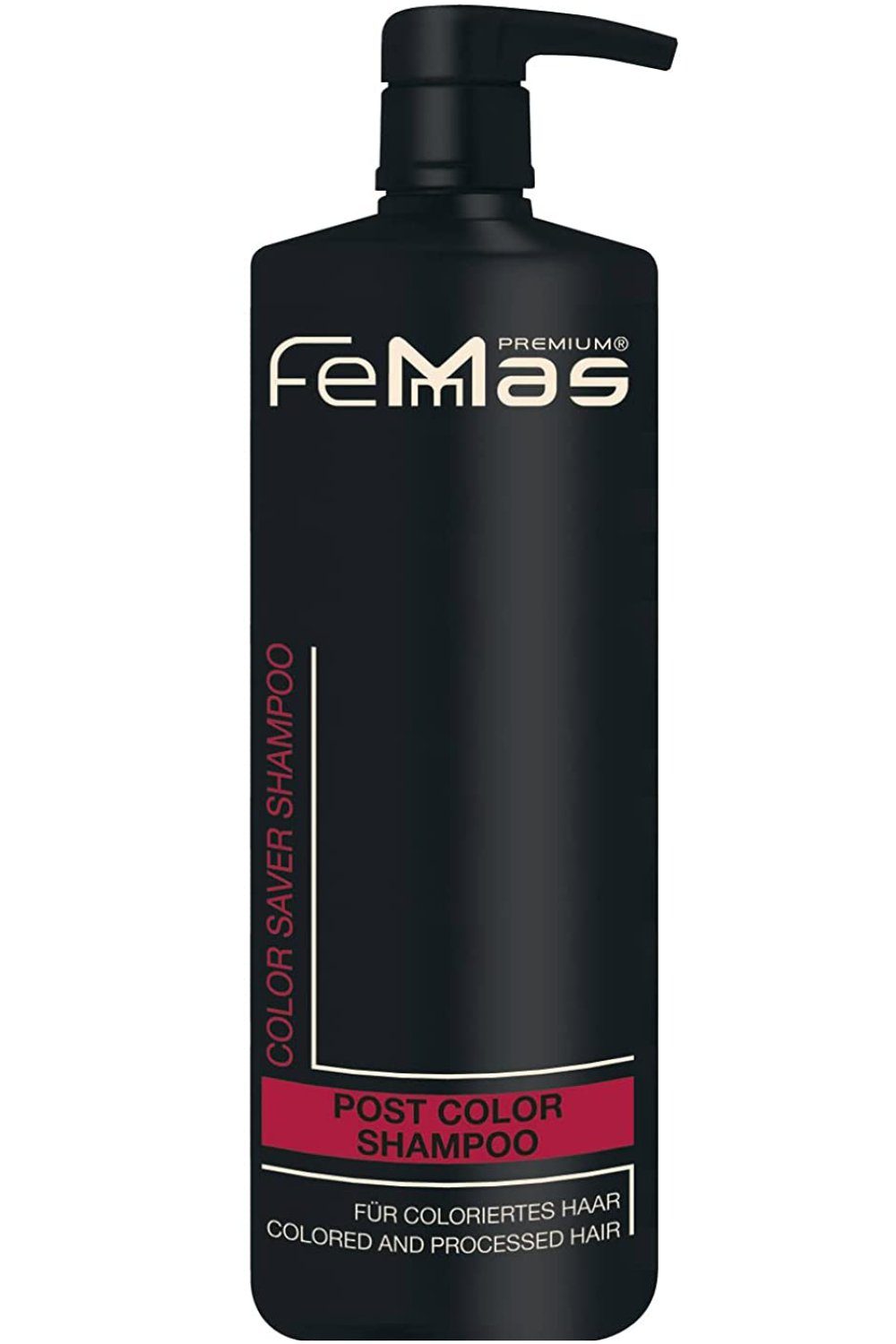 Femmas Premium Haarshampoo FemMas inklusive Dosierpumpe 1000ml Saver Shampoo Color