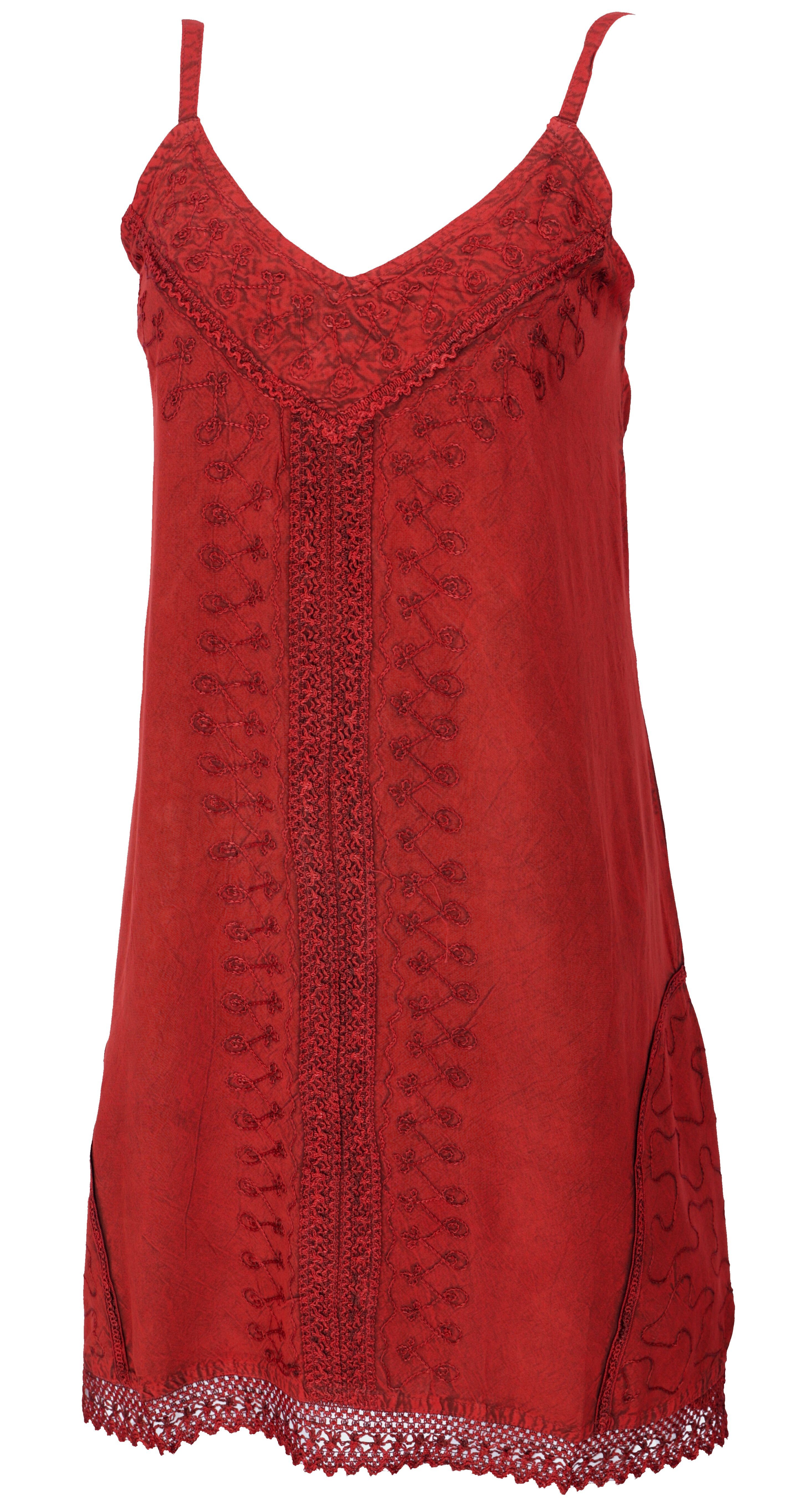Guru-Shop Midikleid Besticktes indisches Boho Kleid, Sommerkleid,.. alternative Bekleidung – Bild 4 von 5